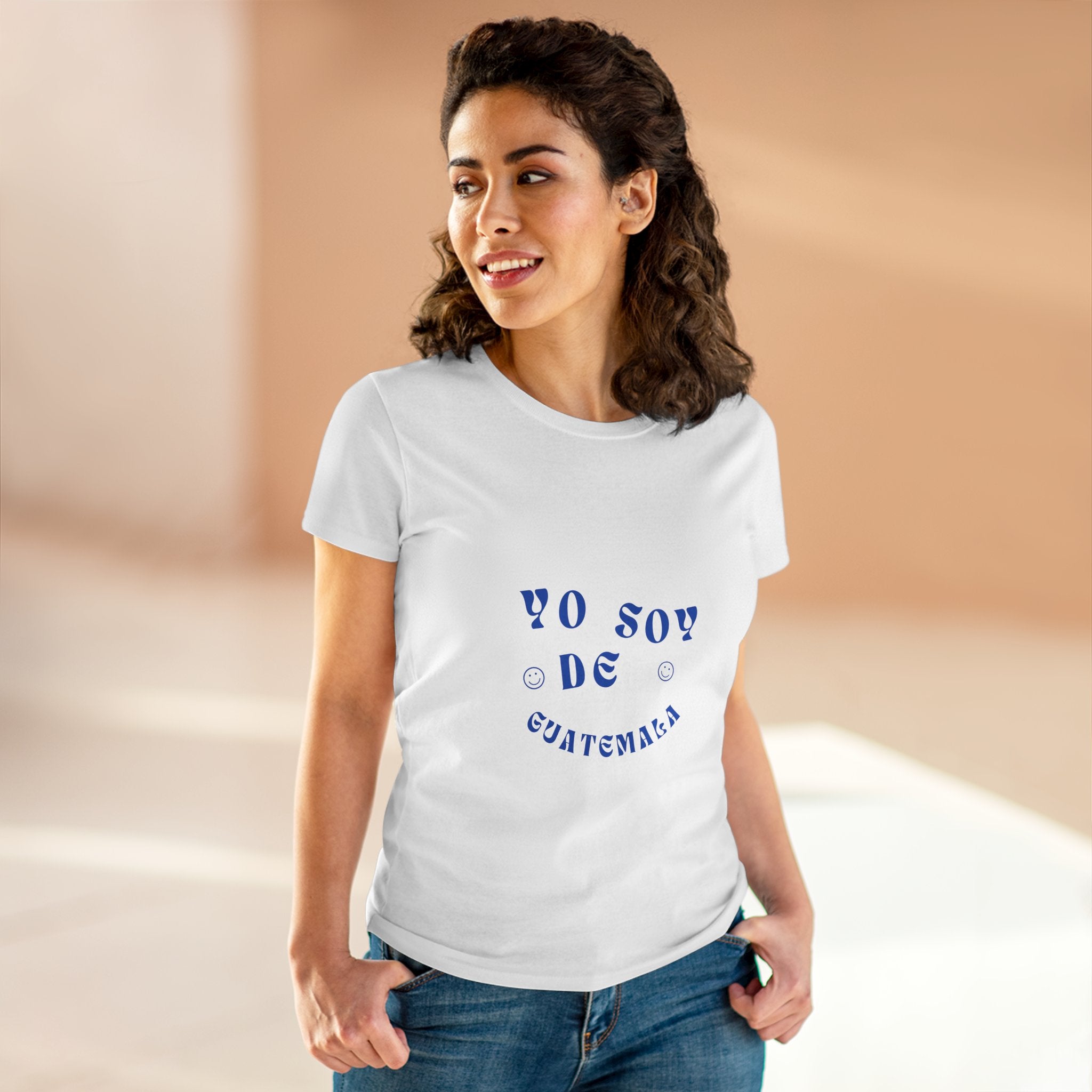 ALGODÓN DE MEDIO GROSOR Camiseta de Mujeres GuatemalaYo Soy de Guatemala