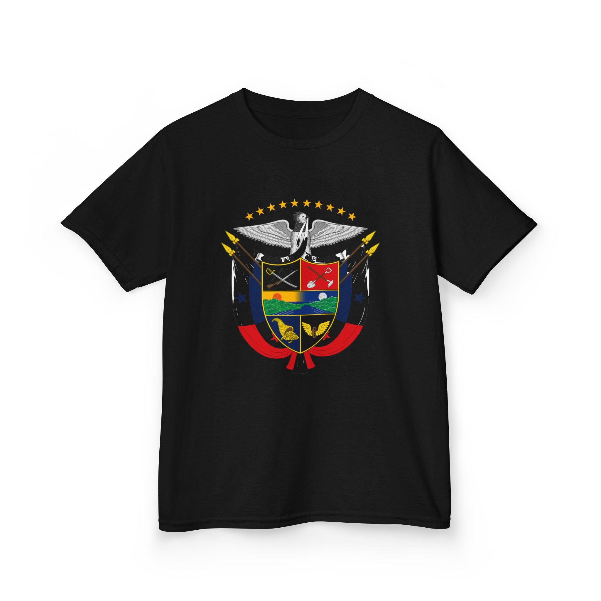 ALGODÓN GRUESO Camiseta de Niñas Panamá Escudo Nacional de Panamá