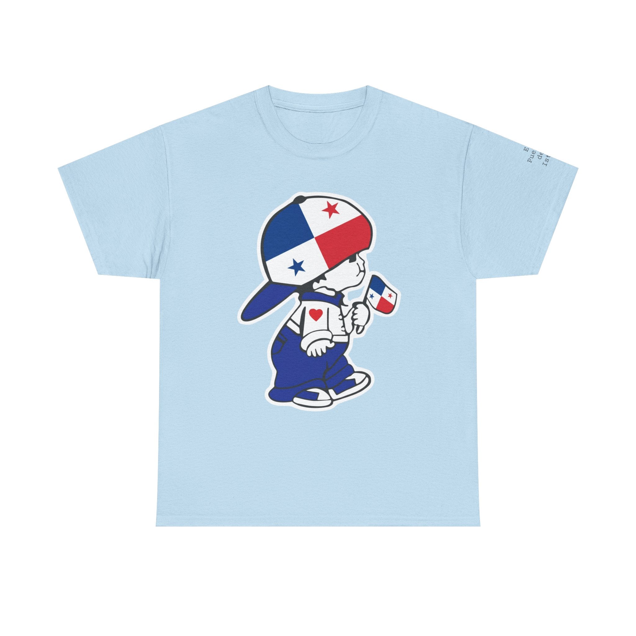 ALGODÓN GRUESO Camiseta de Hombres Panamá El Niño Canalero Original