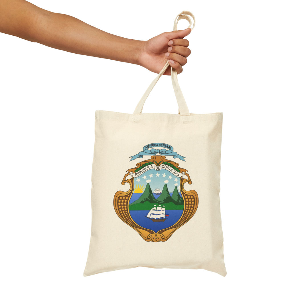 Bolsa de lona de algodón Costa Rica Escudo Nacional de Costa Rica