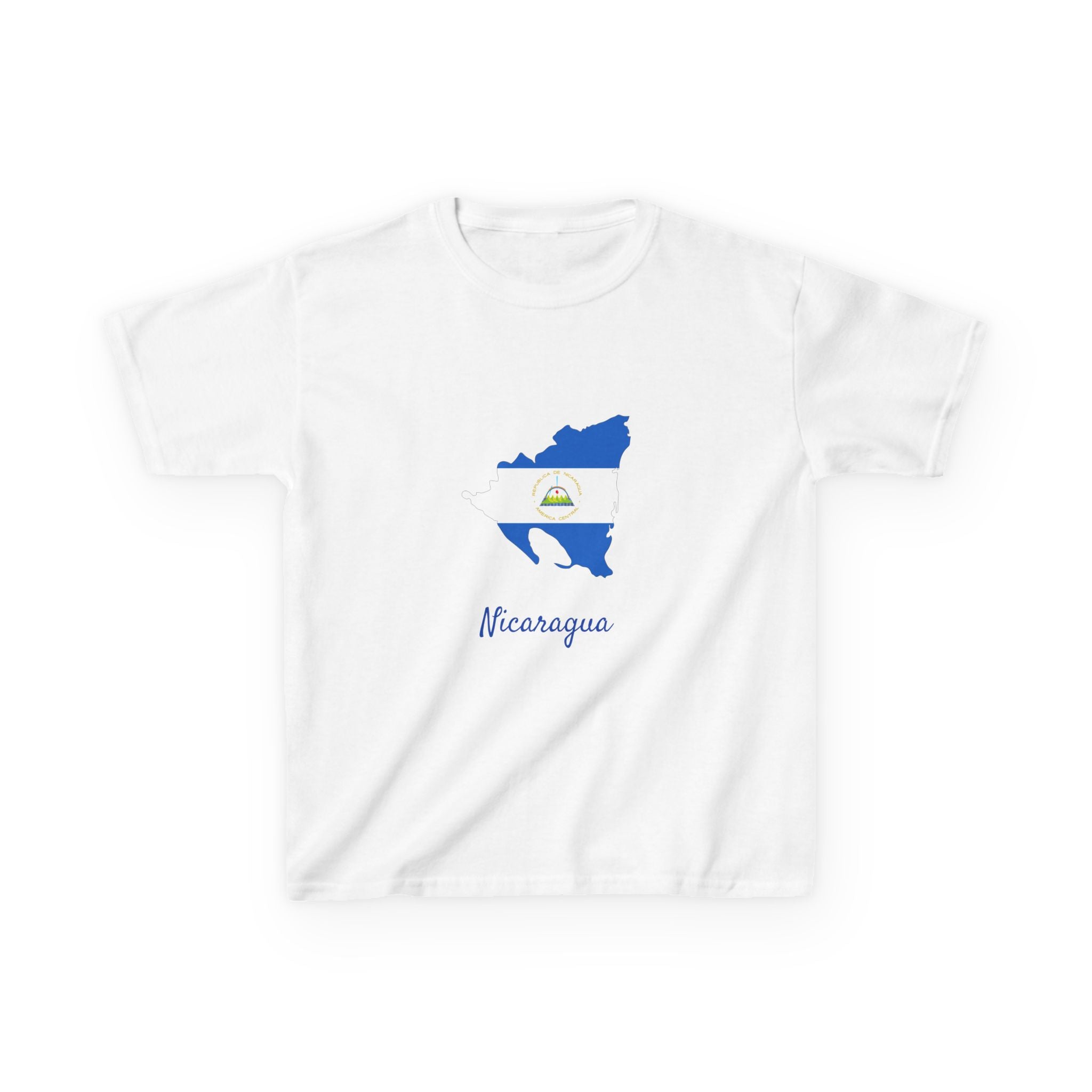 ALGODÓN GRUESO Camiseta de Niñas Nicaragua Diseño Nicaragua