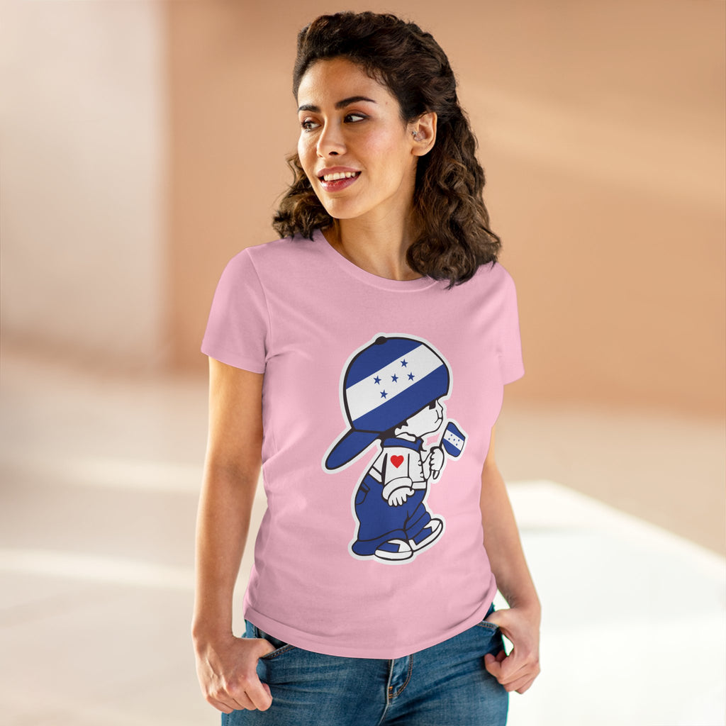ALGODÓN DE MEDIO GROSOR Camiseta de Mujeres El Niño Chapín Original