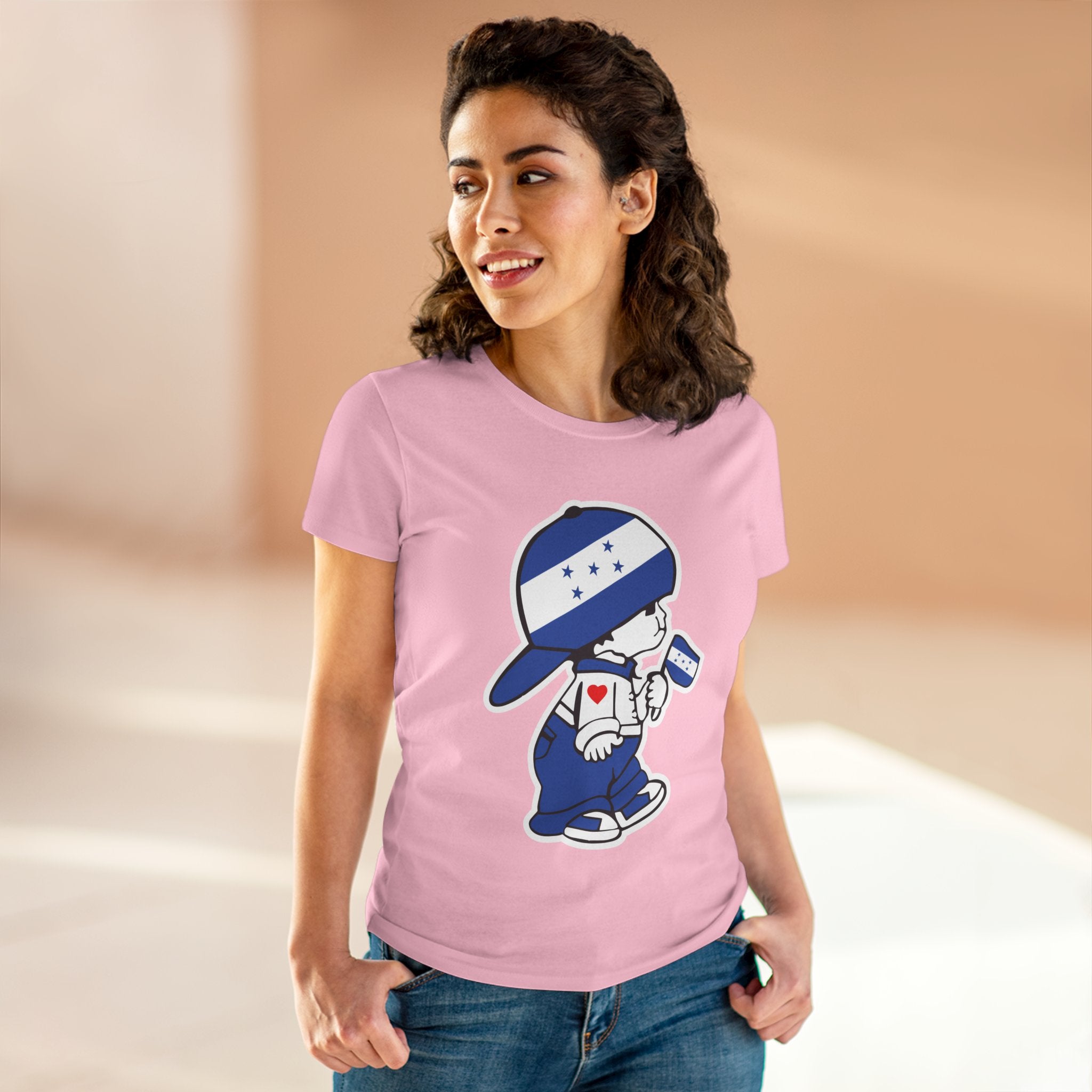 ALGODÓN DE MEDIO GROSOR Camiseta de Mujeres El Niño Chapín Original