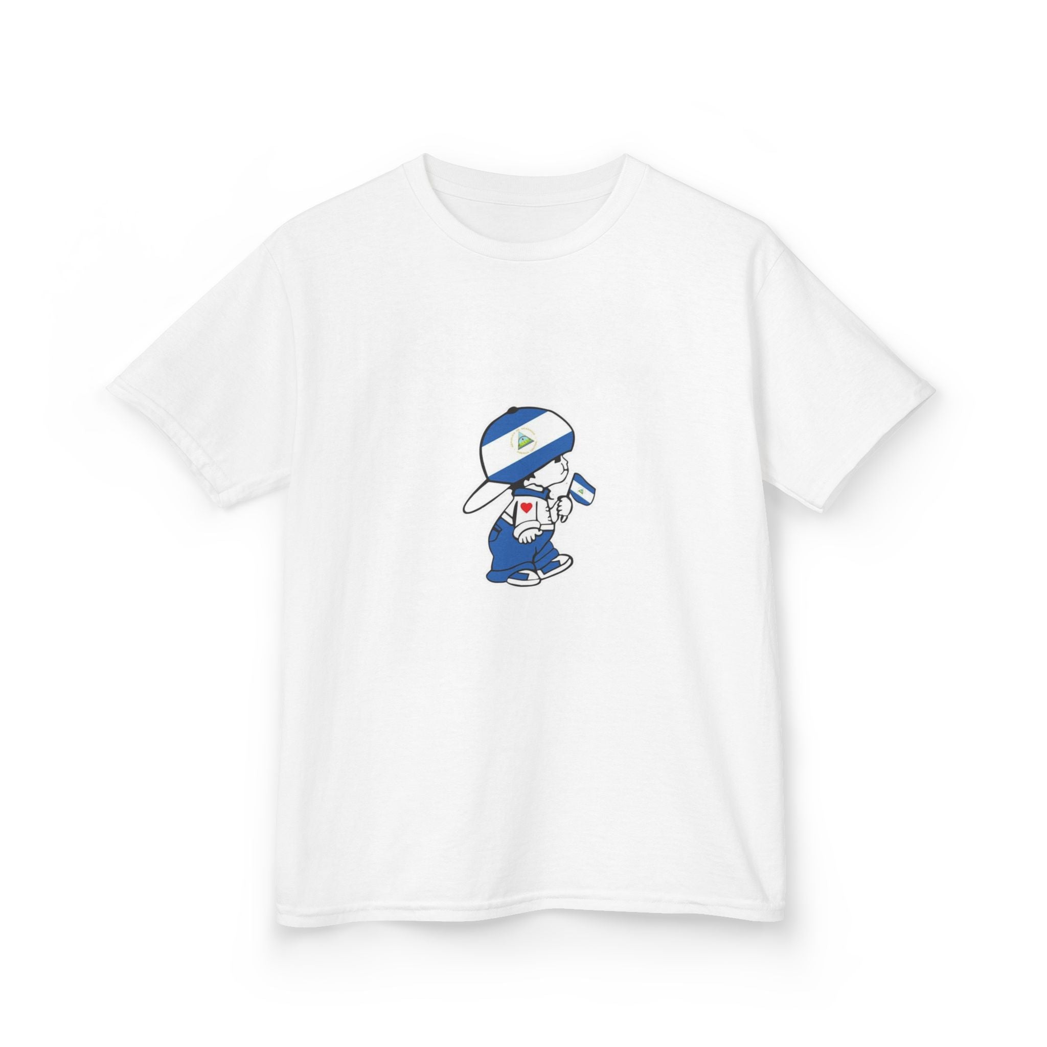 ALGODÓN GRUESO Camiseta de Niñas Nicaragua El Niño Nico Original