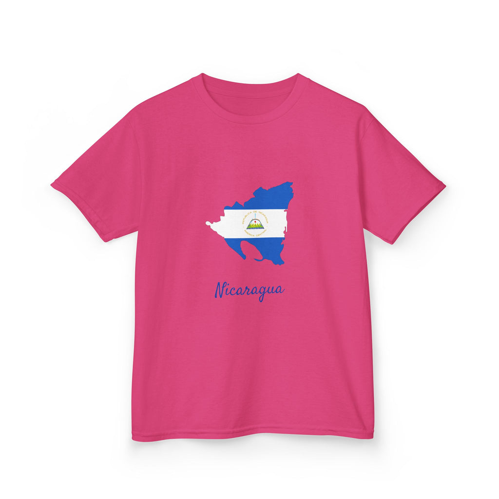 ALGODÓN GRUESO Camiseta de Niñas Nicaragua Diseño Nicaragua