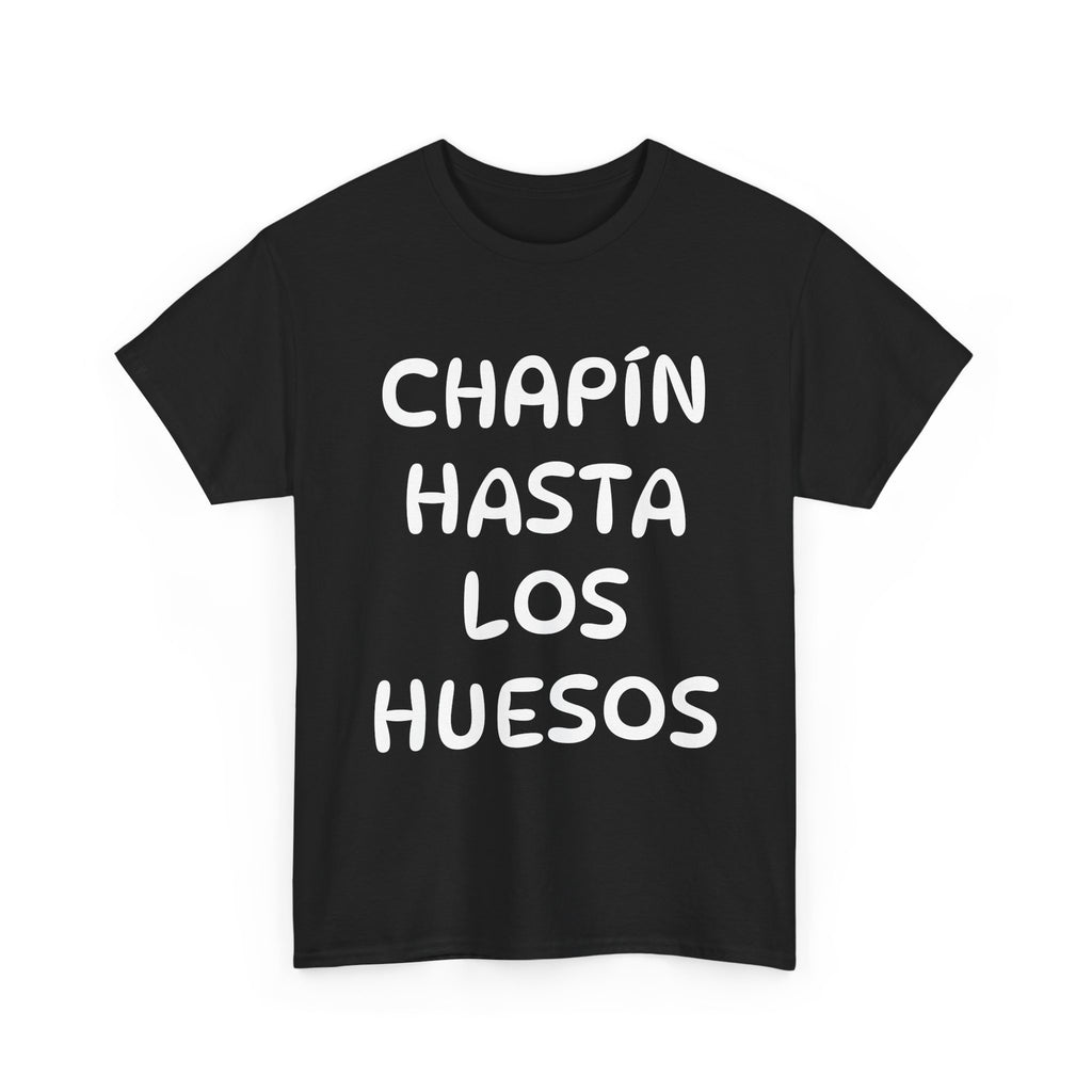 ALGODÓN GRUESO Camiseta de Hombres Guatemala Chapín Hasta Los Huesos