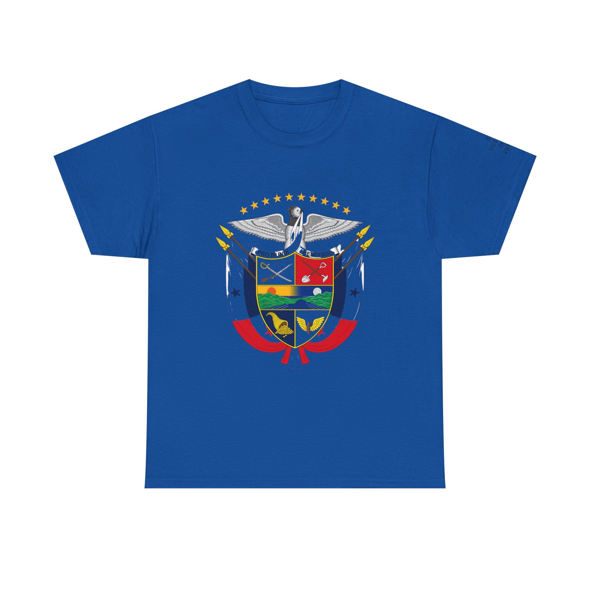 ALGODÓN GRUESO Camiseta de Hombres Panamá Escudo Nacional de Panamá