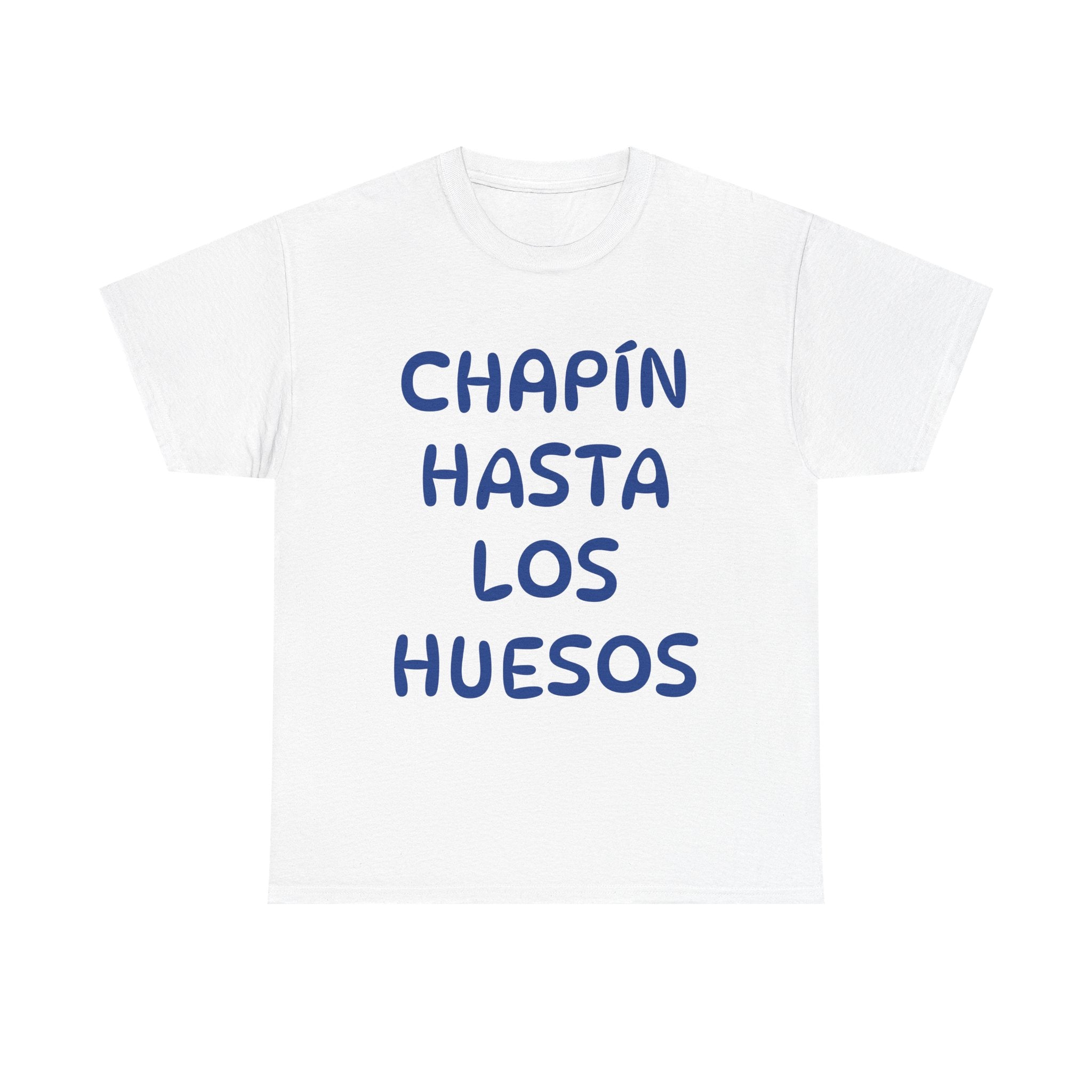 ALGODÓN GRUESO Camiseta de Hombres Guatemala Chapín Hasta Los Huesos