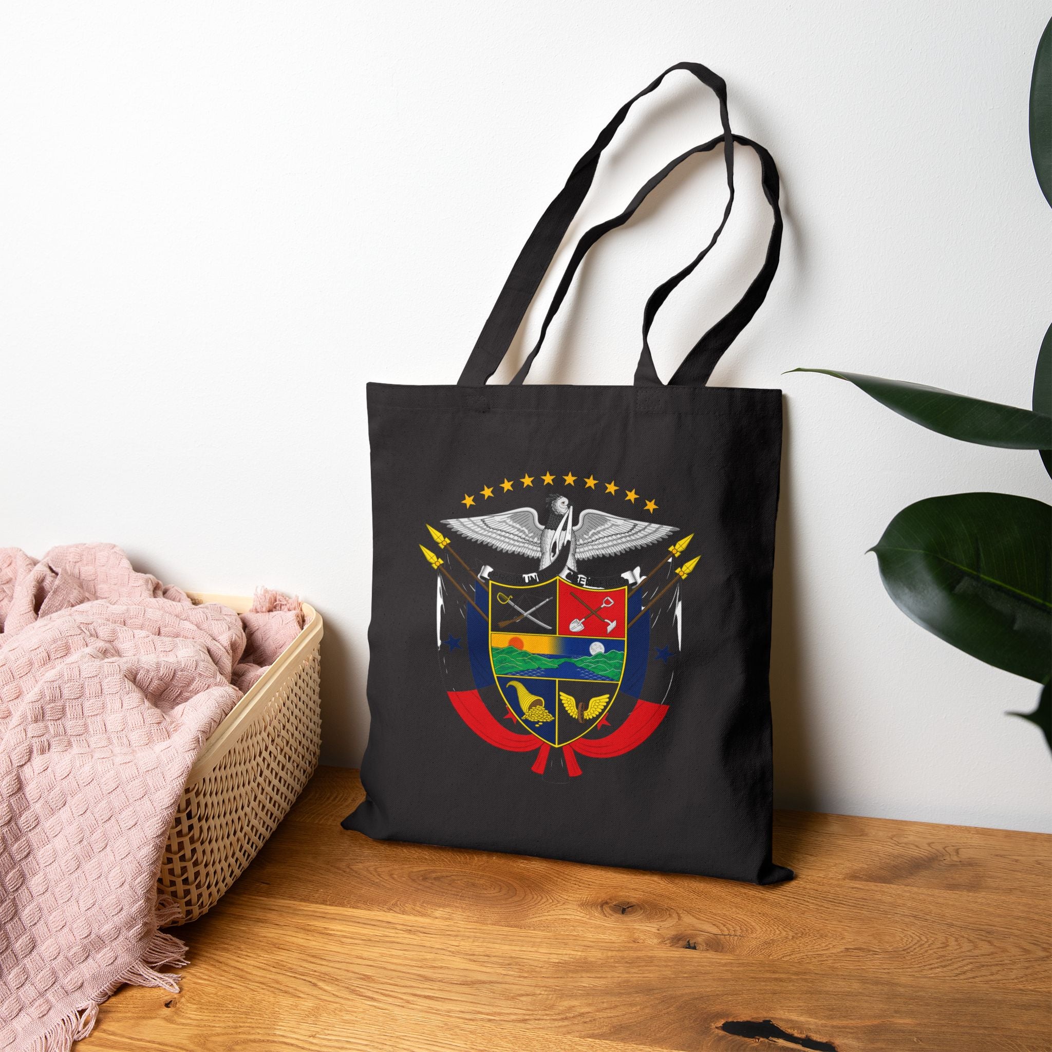 Bolsa de lona de algodón Panamá Escudo Nacional de Panamá