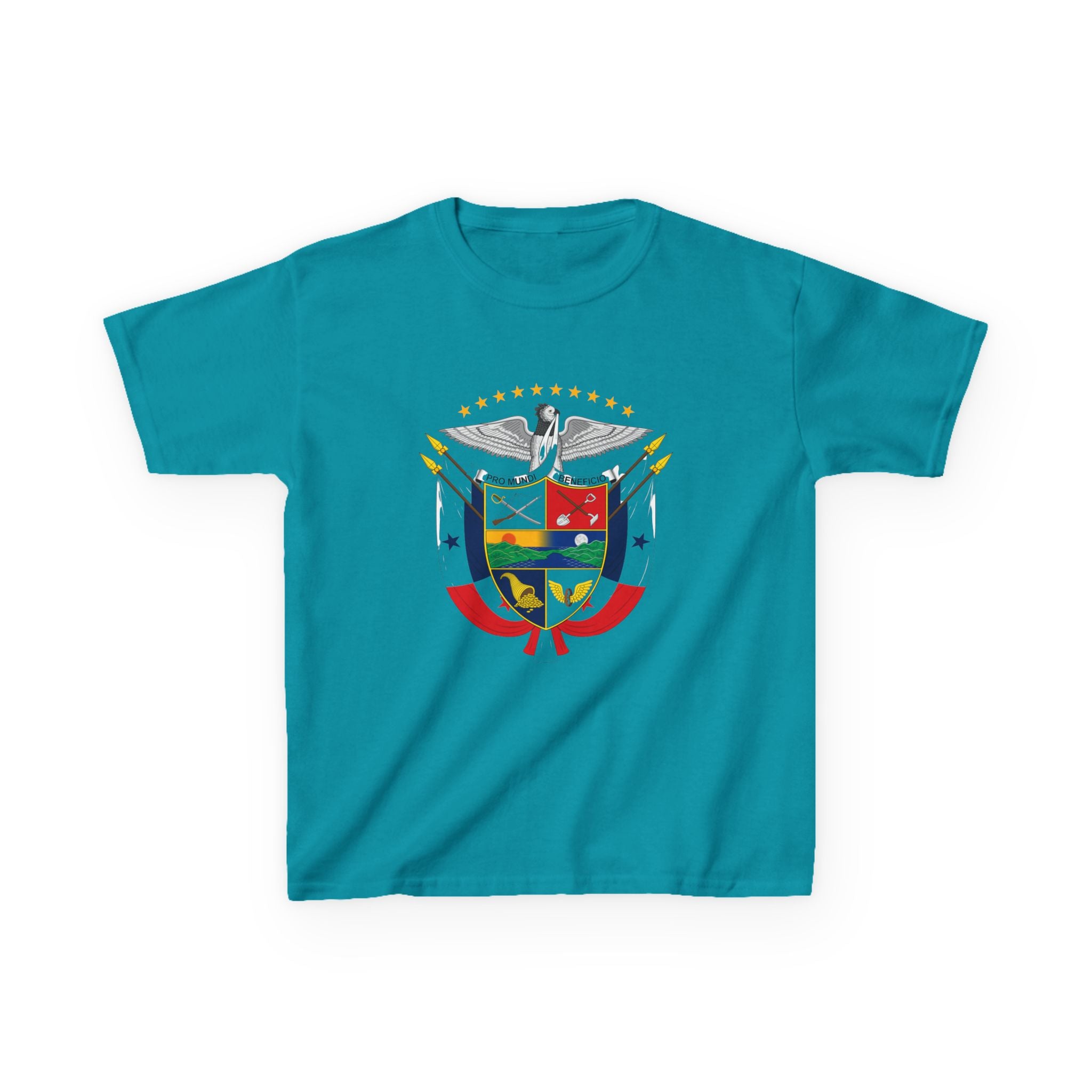 ALGODÓN GRUESO Camiseta de Niños Panamá Escudo Nacional de Panamá