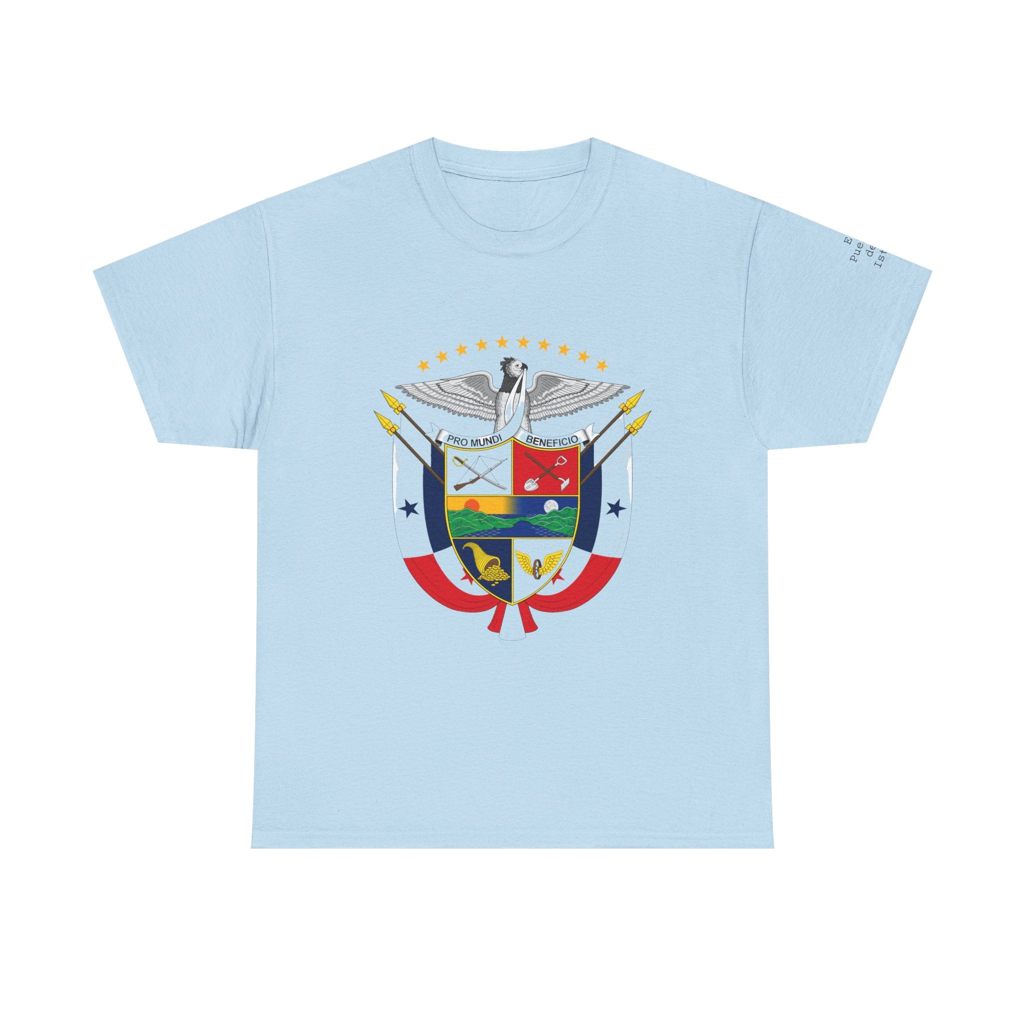 ALGODÓN GRUESO Camiseta de Hombres Panamá Escudo Nacional de Panamá