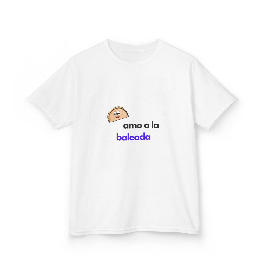 ALGODÓN GRUESO Camiseta de Niñas Honduras Diseño Amo a la baleada