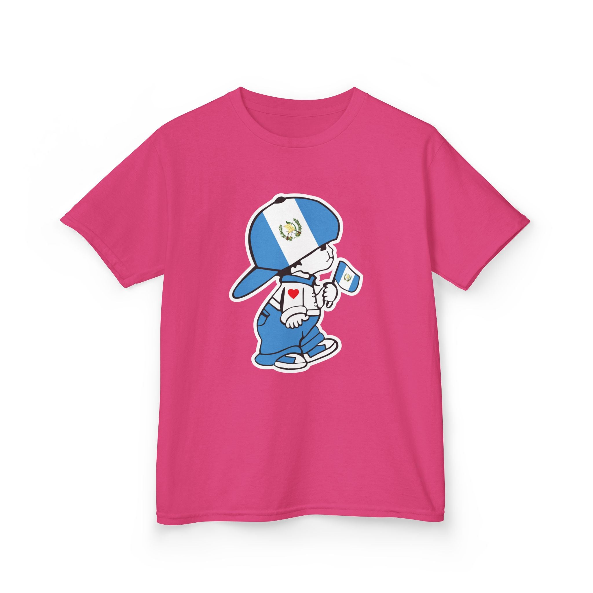 ALGODÓN GRUESO Camiseta de Niños Guatemala El Niño Chapín Original