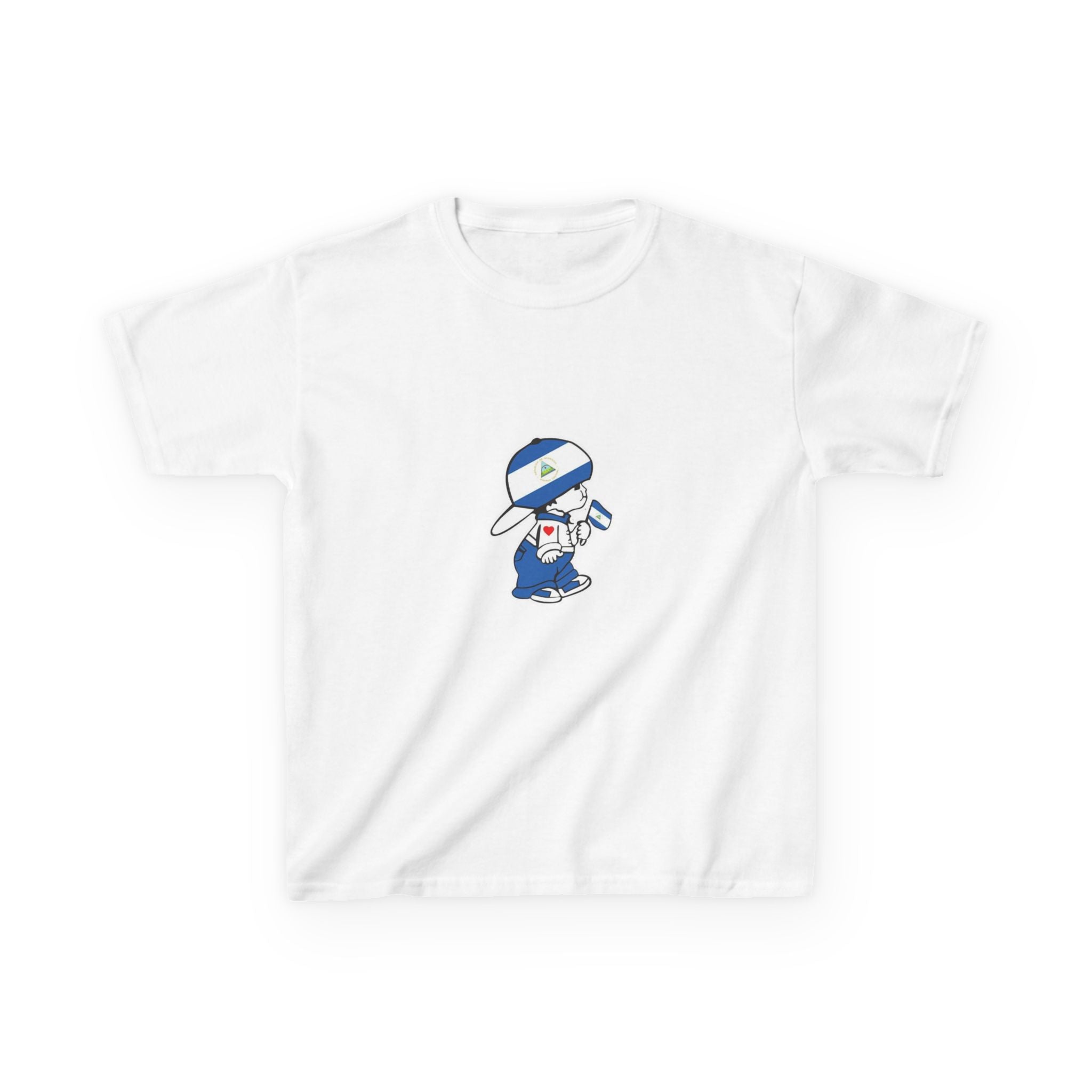 ALGODÓN GRUESO Camiseta de Niñas Nicaragua El Niño Nico Original