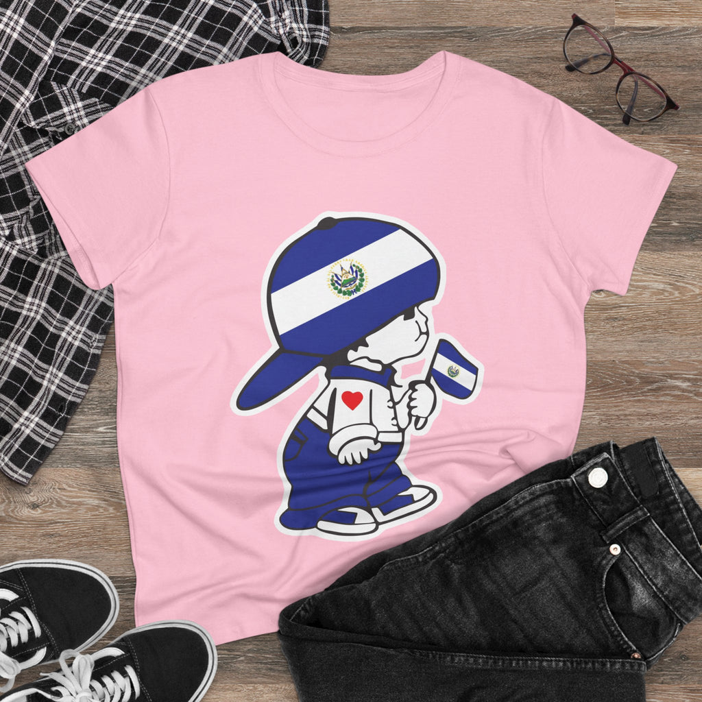 ALGODÓN DE MEDIO GROSOR Camiseta de Mujeres El Niño Guanaco Original