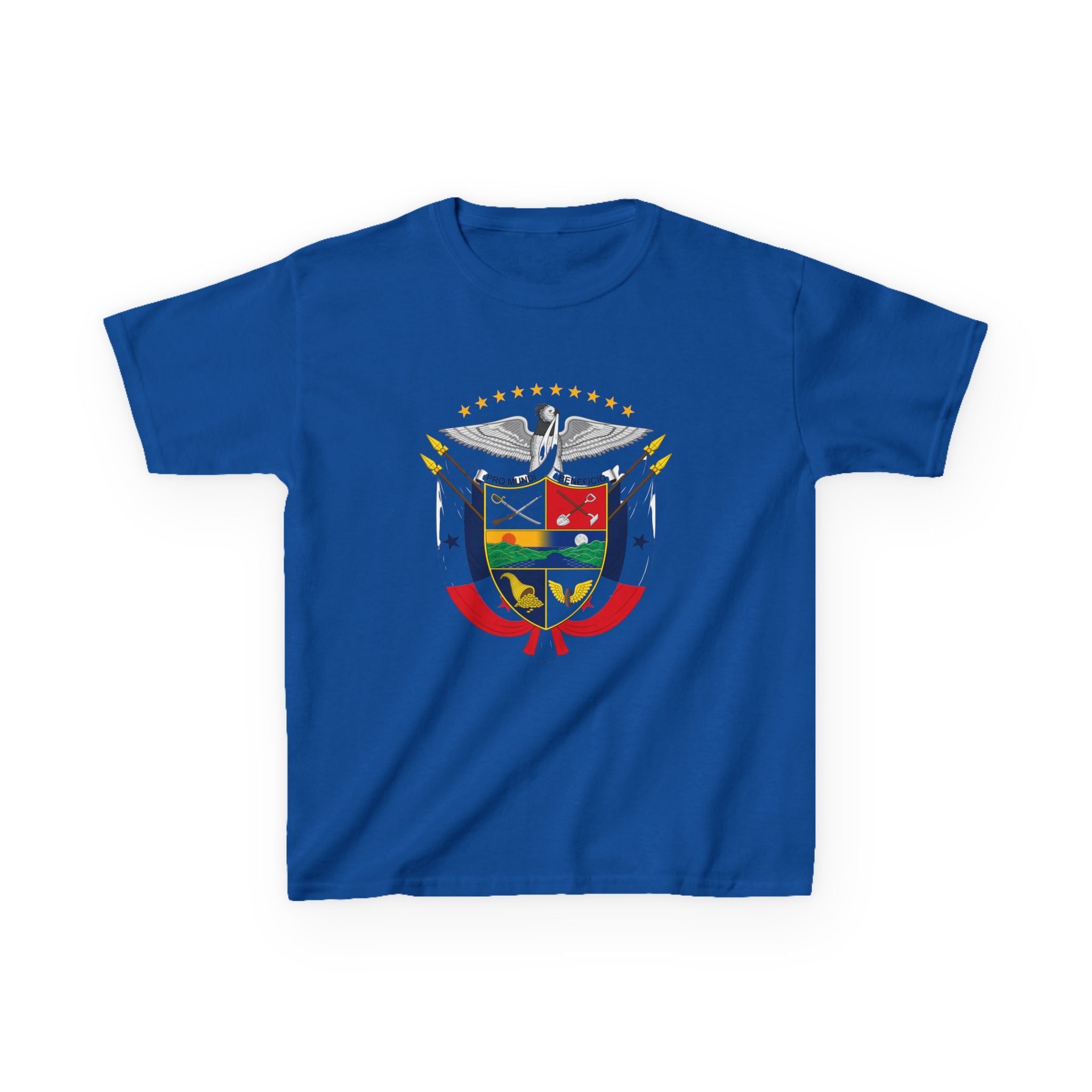 ALGODÓN GRUESO Camiseta de Niños Panamá Escudo Nacional de Panamá