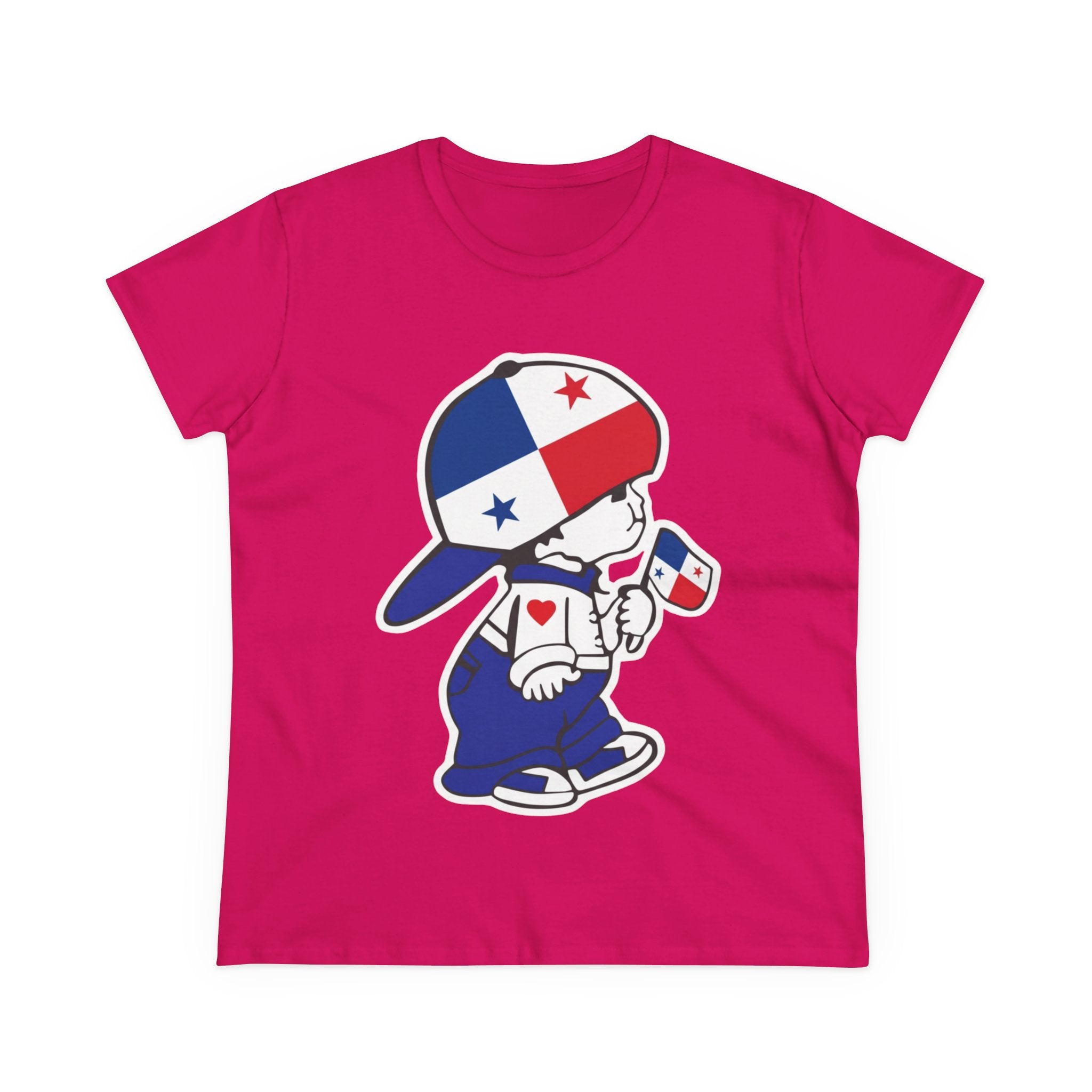 ALGODÓN DE MEDIO GROSOR Camiseta de Mujeres Panamá El Niño Canalero Original