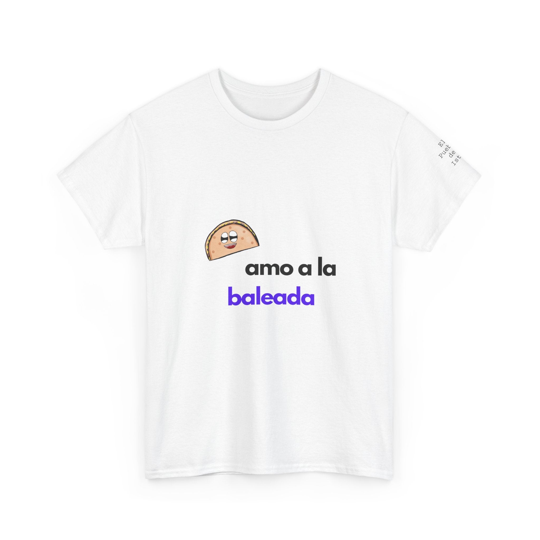 ALGODÓN GRUESO Camiseta de Hombres Honduras Diseño Amo a la baleada