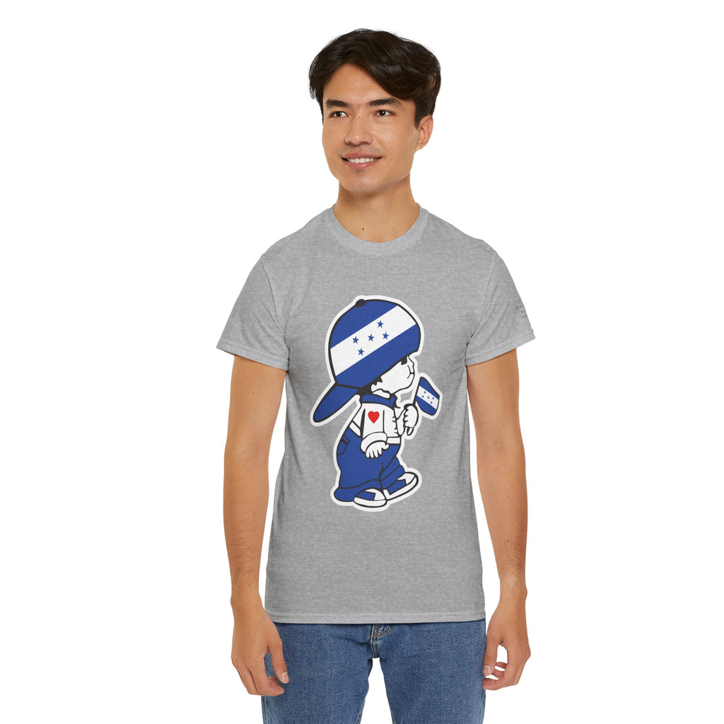 ALGODÓN GRUESO Camiseta de Hombres Honduras El Niño Catracho Original
