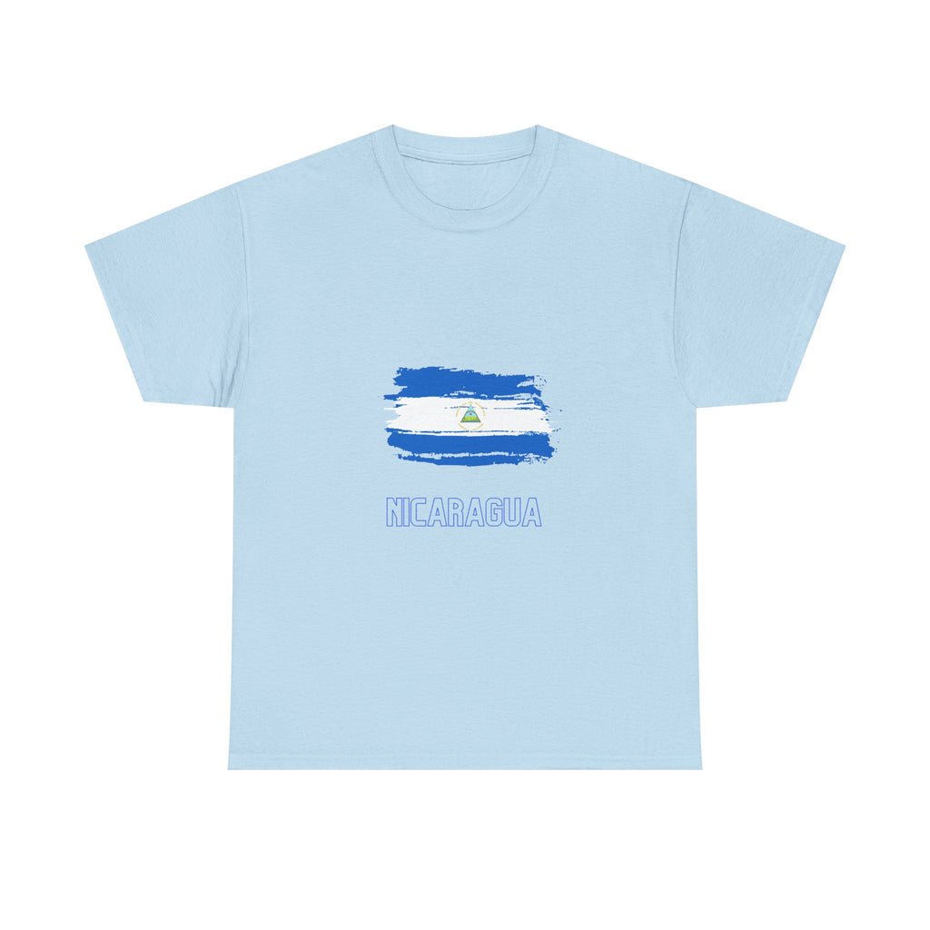 ALGODÓN GRUESO Camiseta de Hombres Nicaragua Bandera de Nicaragua