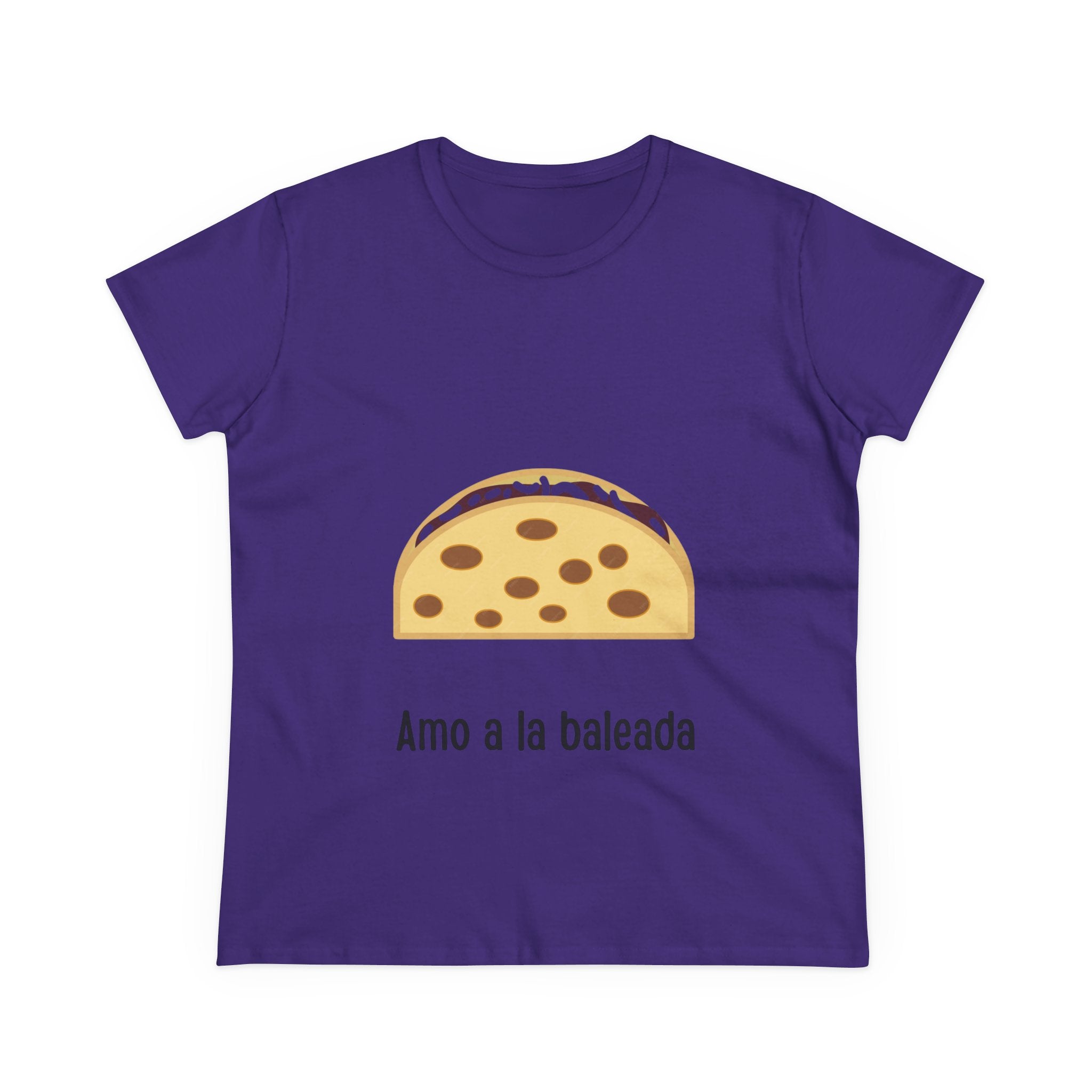 ALGODÓN DE MEDIO GROSOR Camiseta de Mujeres Amo a la baleada