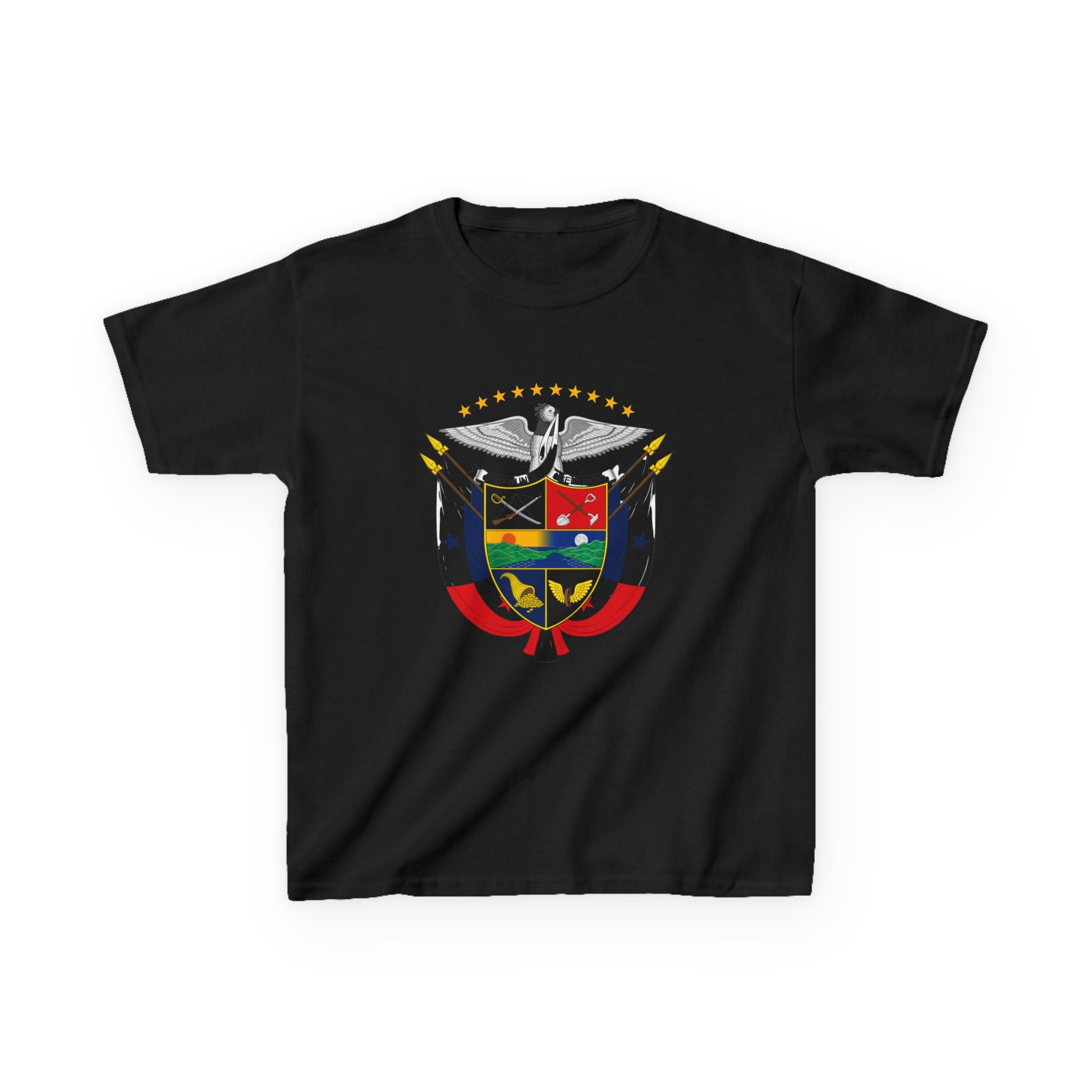 ALGODÓN GRUESO Camiseta de Niñas Panamá Escudo Nacional de Panamá