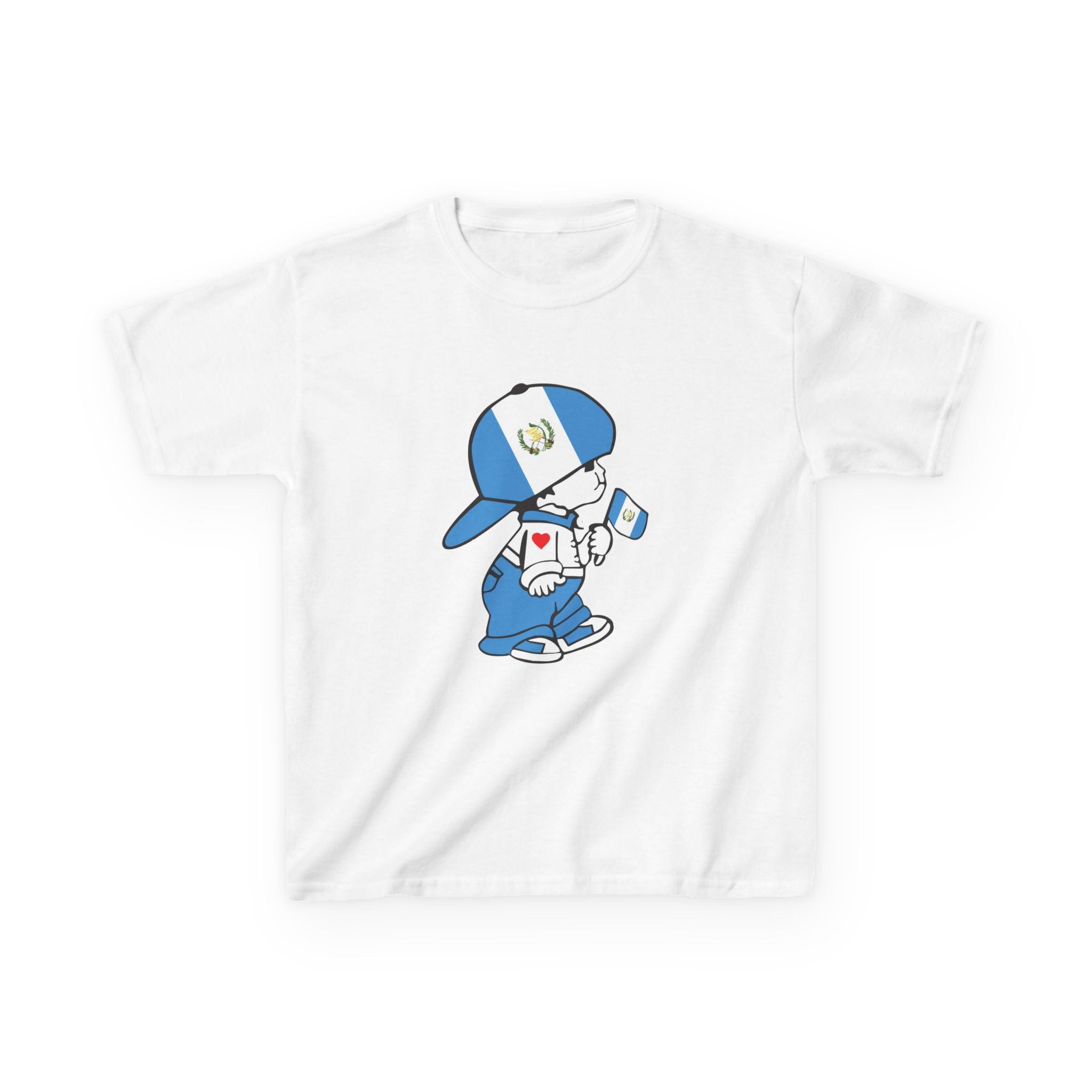 ALGODÓN GRUESO Camiseta de Niños Guatemala El Niño Chapín Original