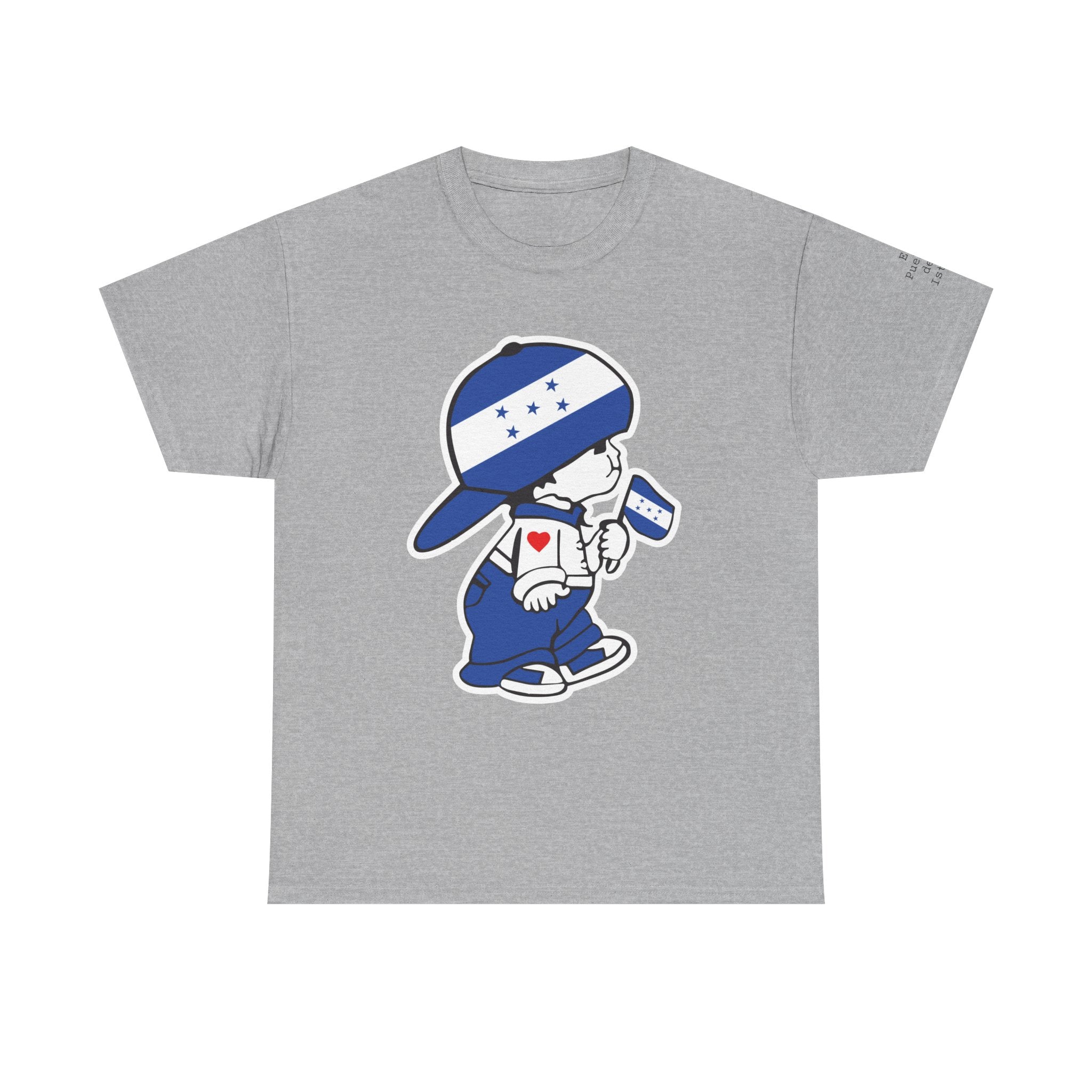 ALGODÓN GRUESO Camiseta de Hombres Honduras El Niño Catracho Original