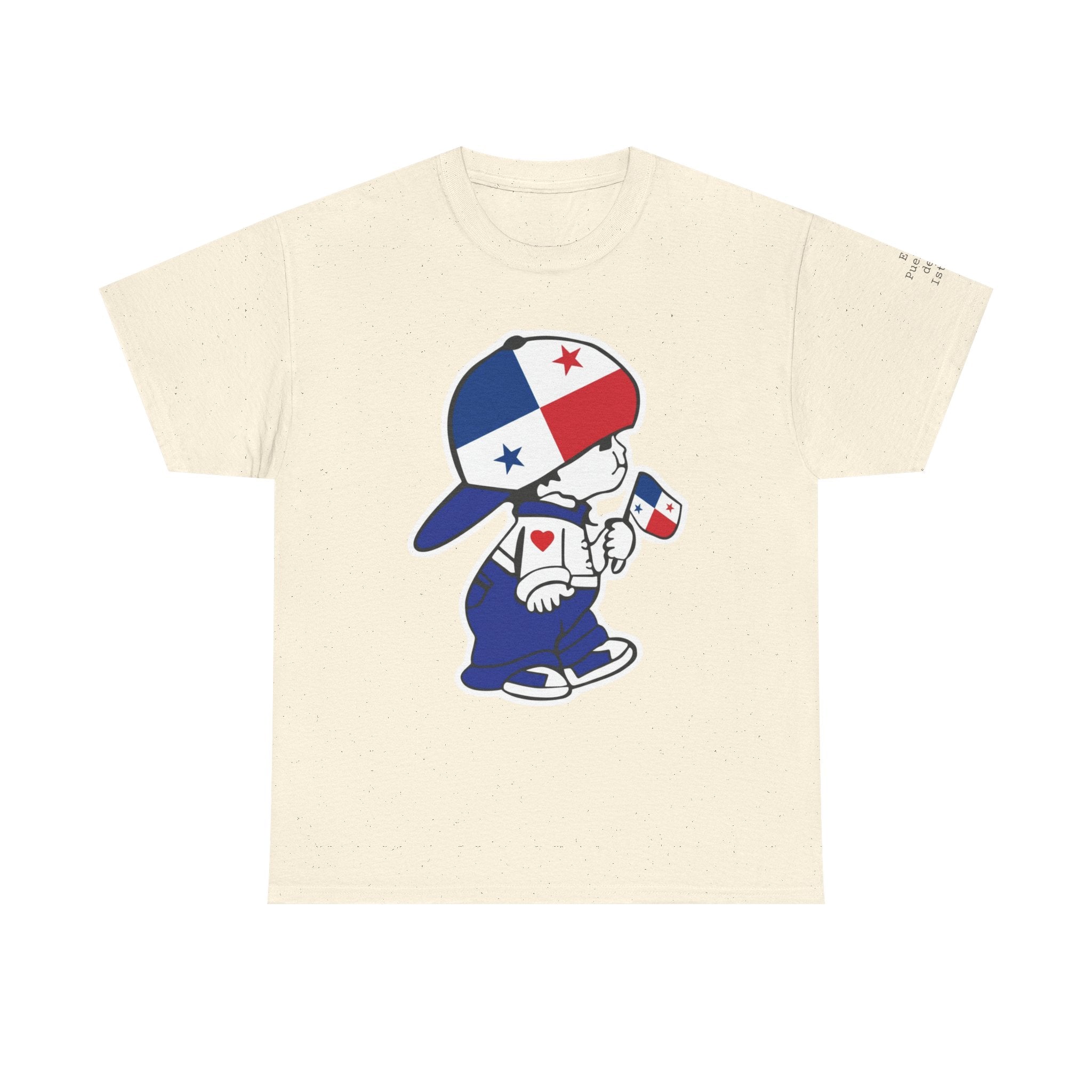 ALGODÓN GRUESO Camiseta de Hombres Panamá El Niño Canalero Original