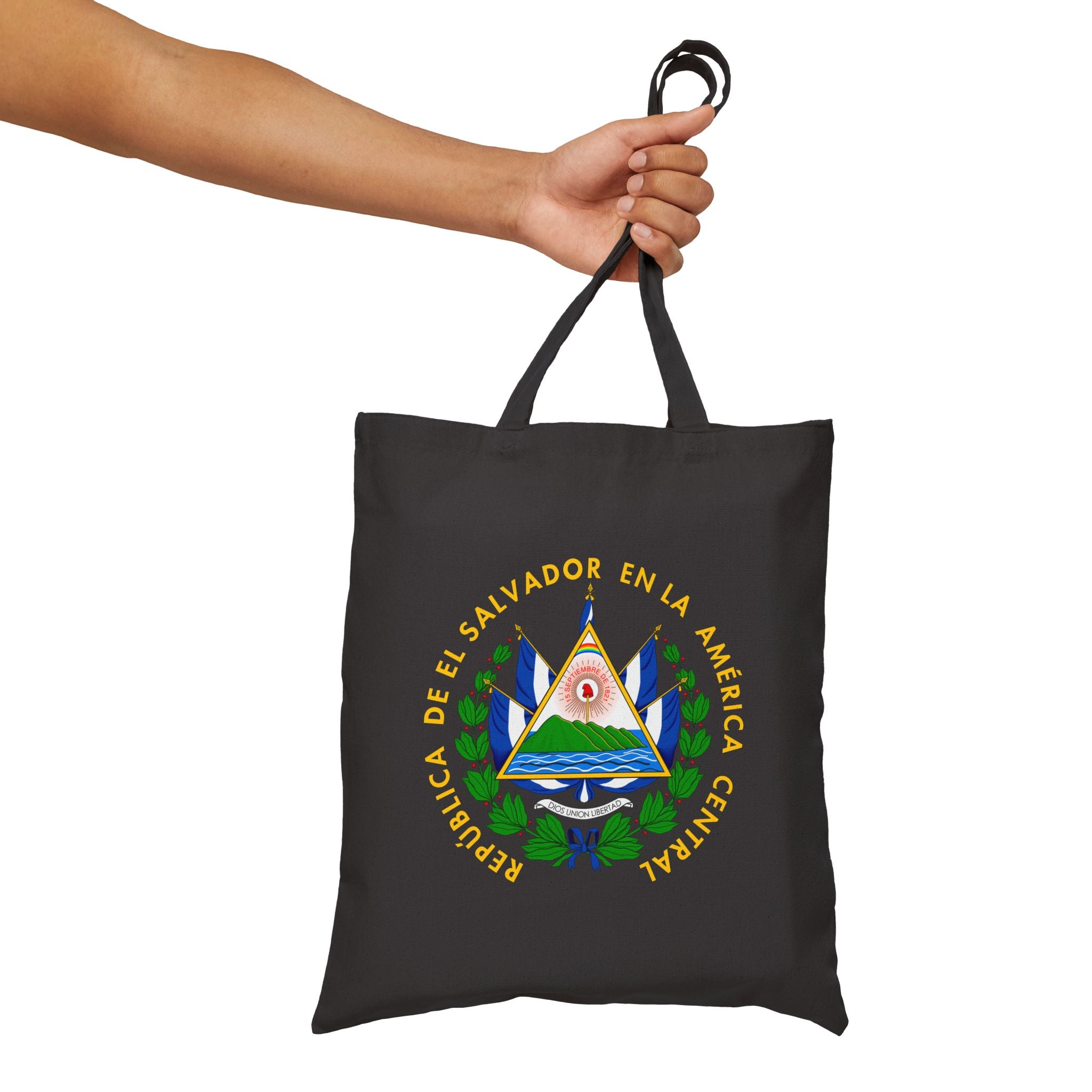 Bolsa de lona de algodón El Salvador Escudo Nacional de El Salvador