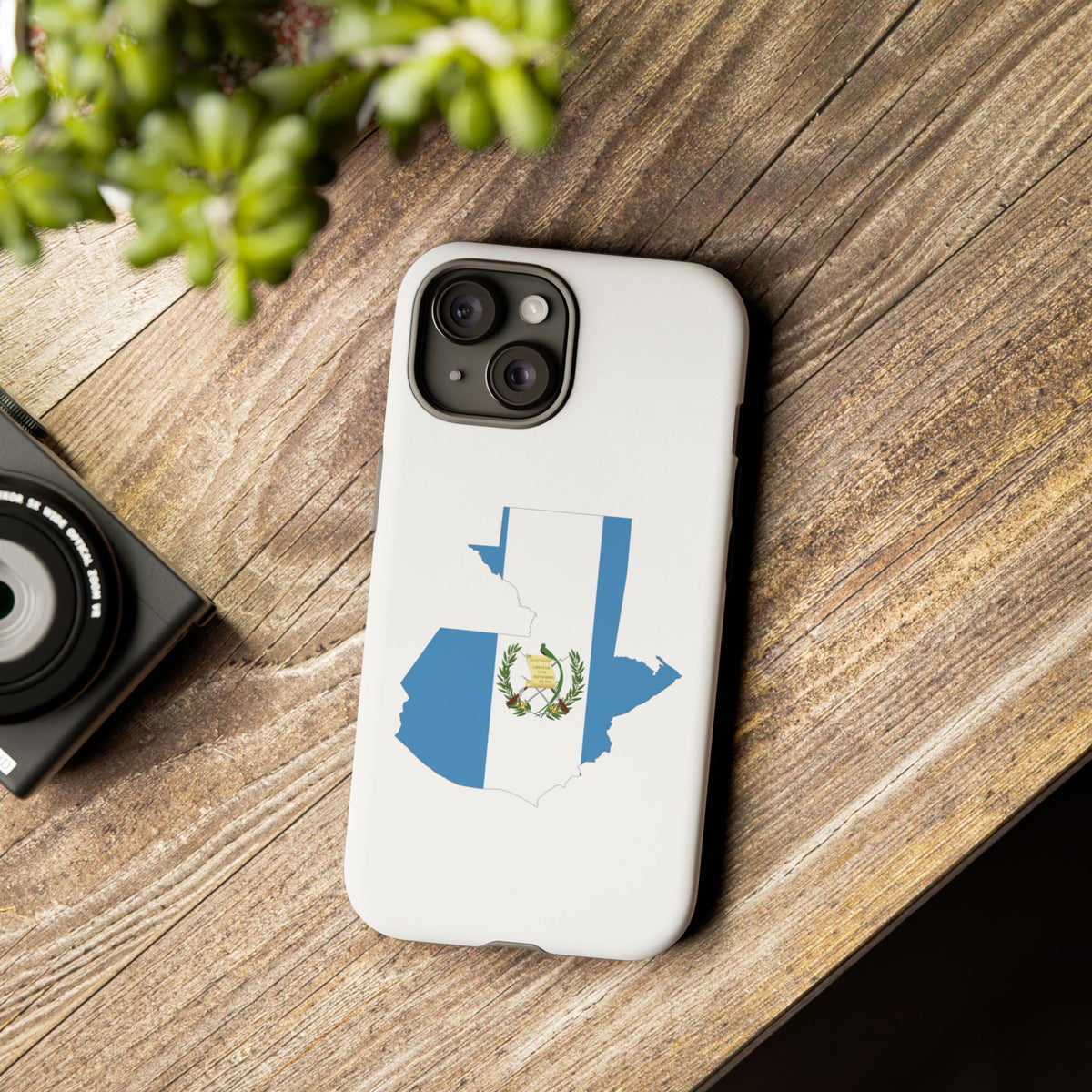 Funda para el móvil iPhone 15 silueta Guatemala