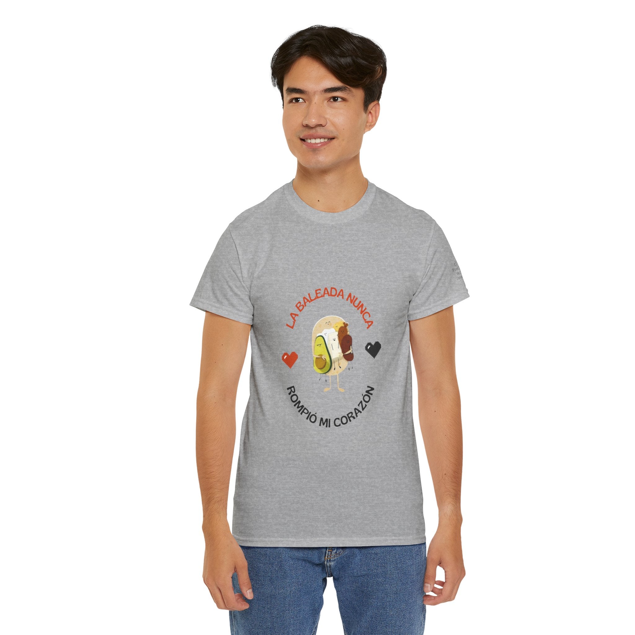ALGODÓN GRUESO Camiseta de Hombres Honduras La Baleada Nunca Rompió Mi Corazón