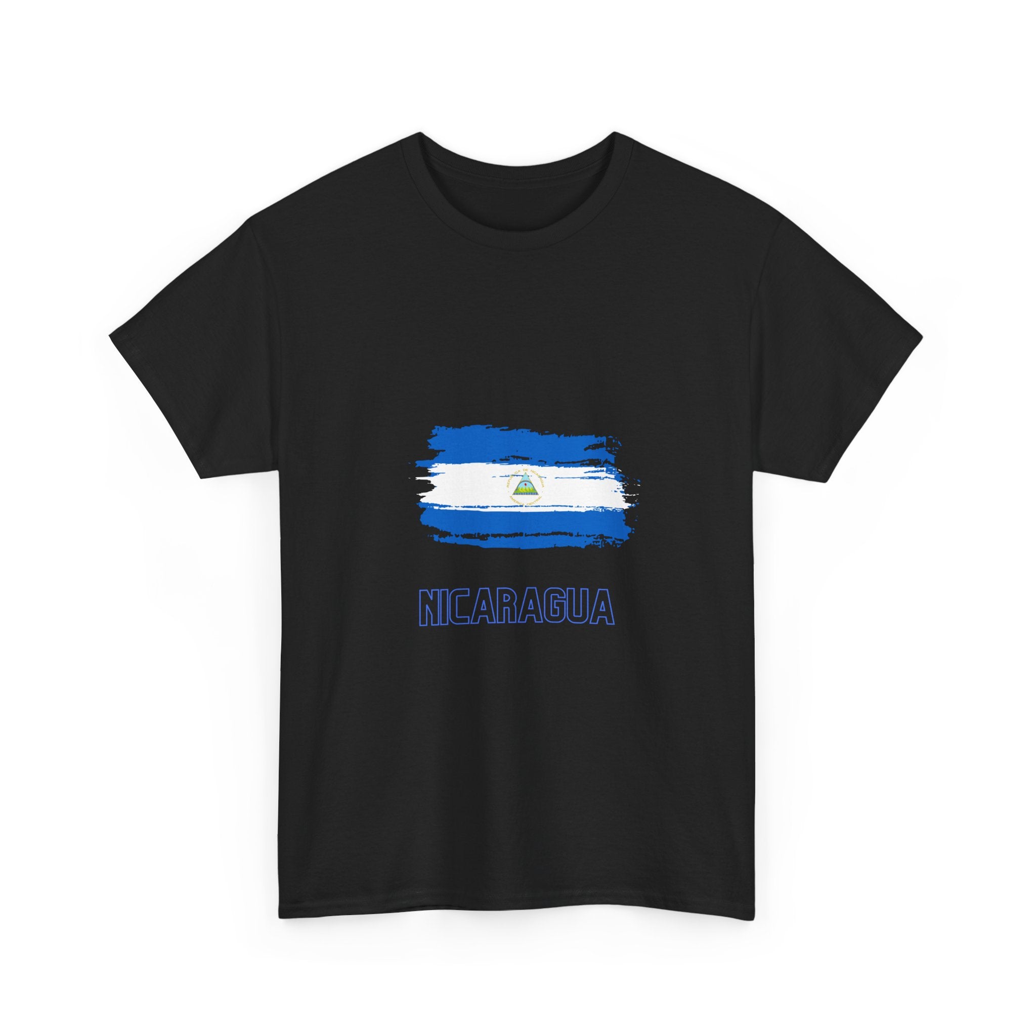 ALGODÓN GRUESO Camiseta de Hombres Nicaragua Bandera de Nicaragua
