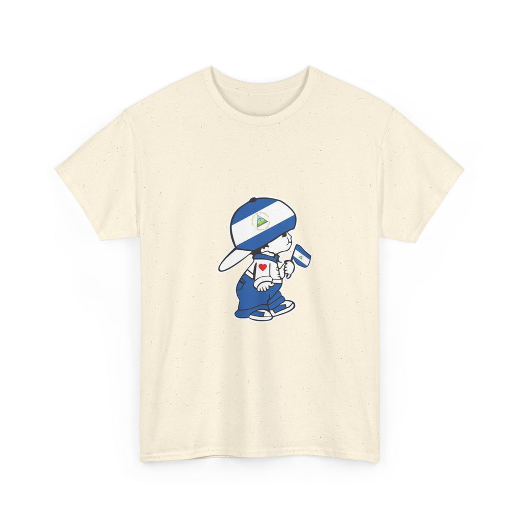 ALGODÓN GRUESO Camiseta de Hombres Nicaragua El Niño Nico Original