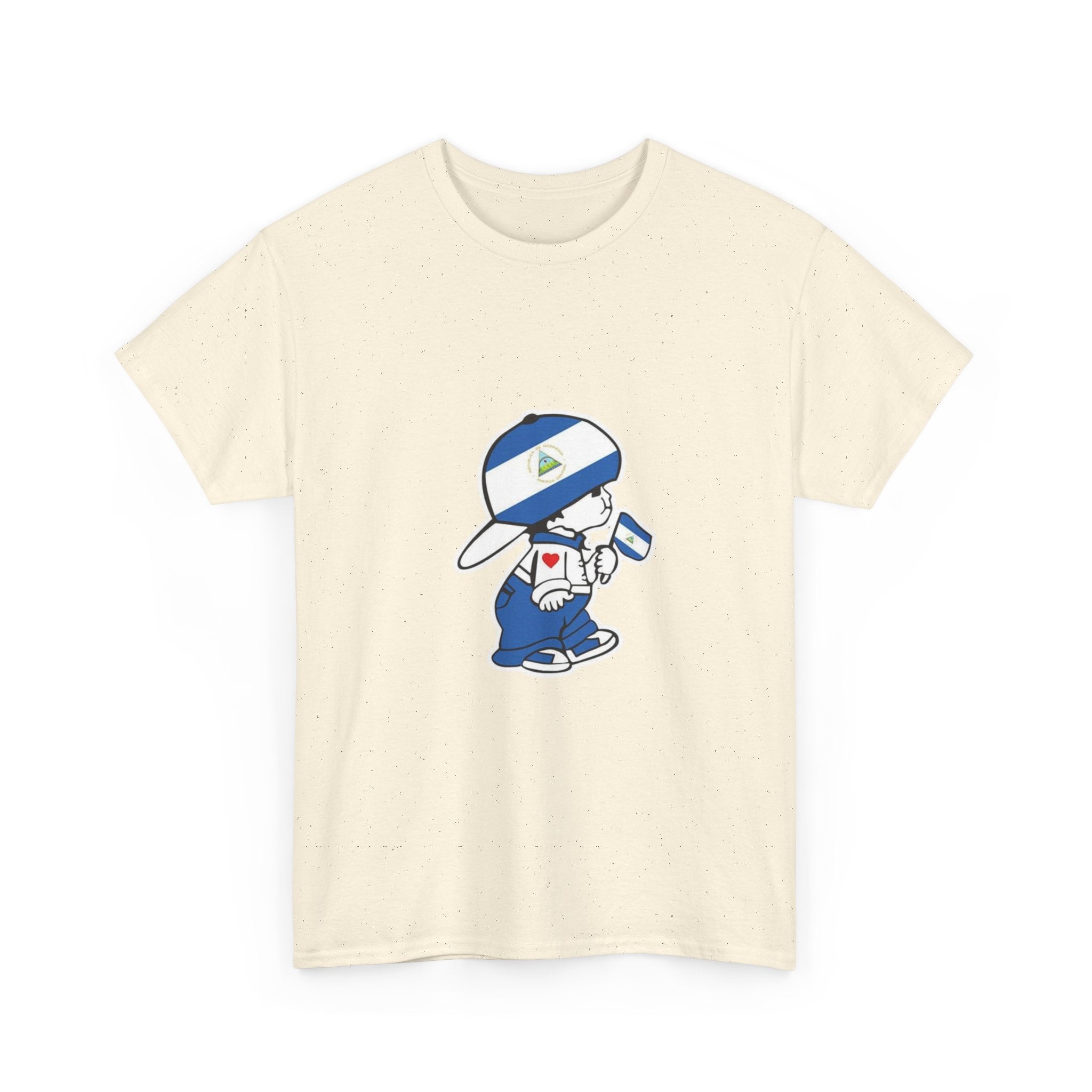 ALGODÓN GRUESO Camiseta de Hombres Nicaragua El Niño Nico Original