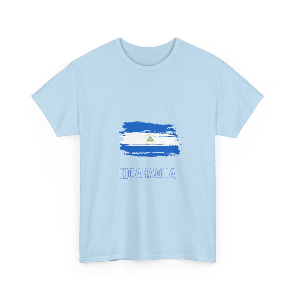 ALGODÓN GRUESO Camiseta de Hombres Nicaragua Bandera de Nicaragua