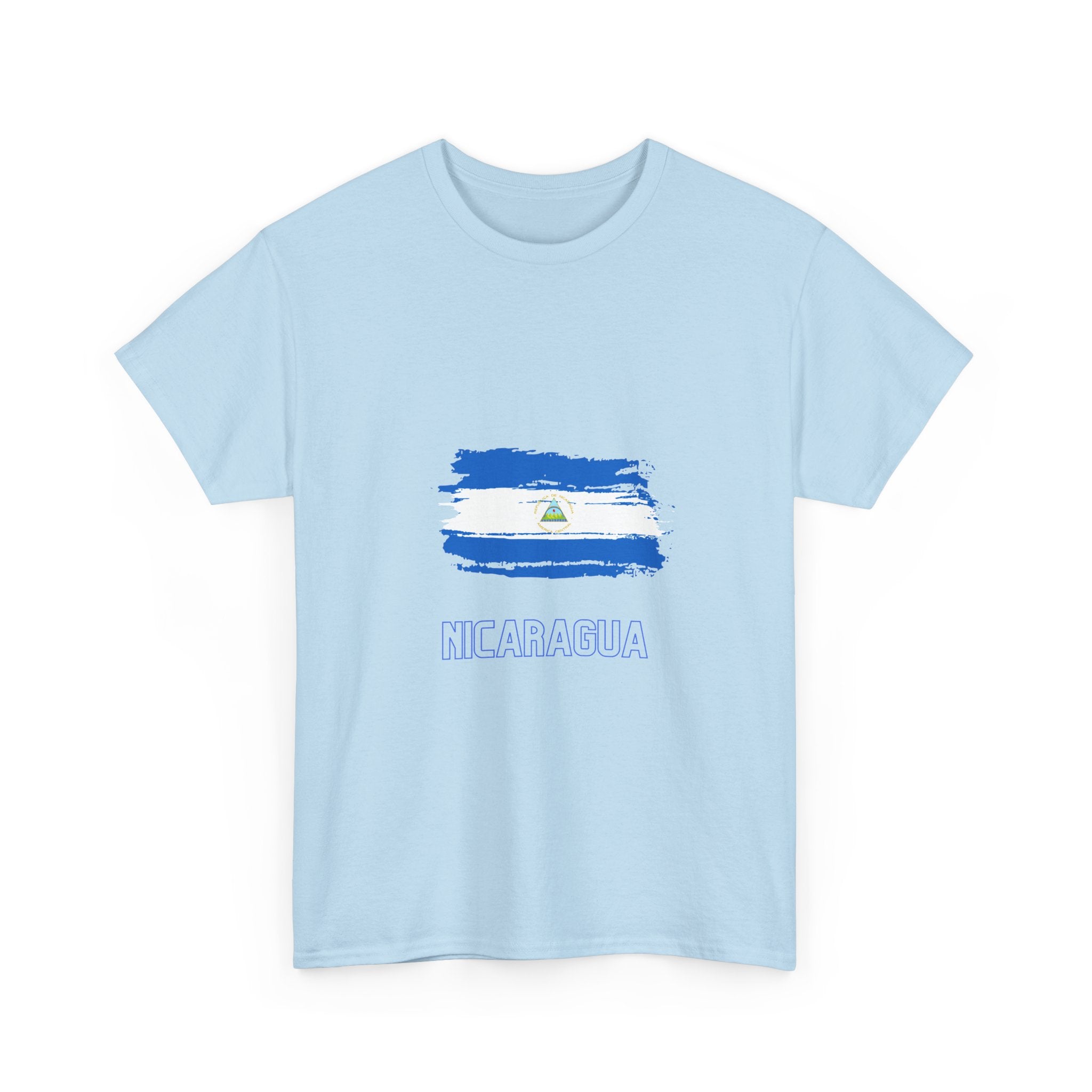 ALGODÓN GRUESO Camiseta de Hombres Nicaragua Bandera de Nicaragua