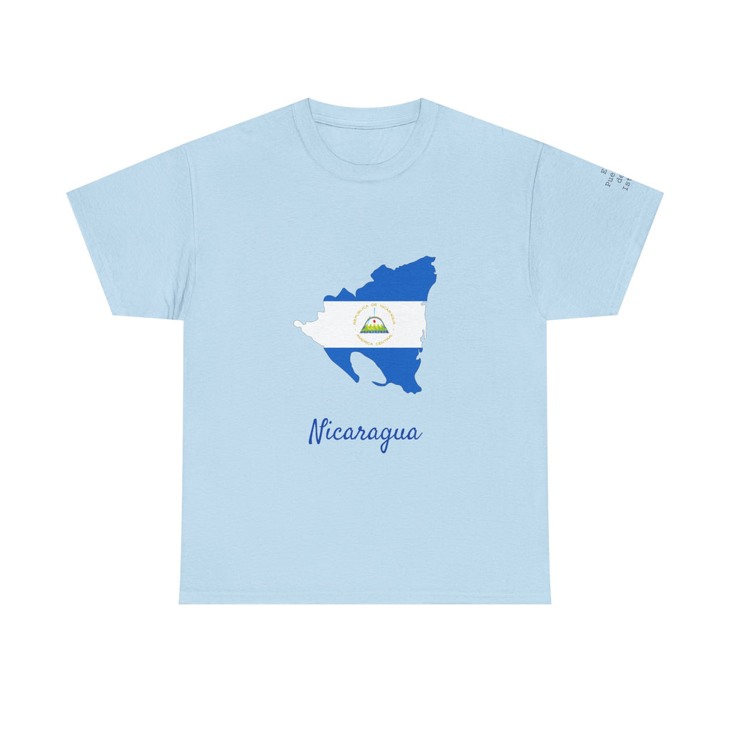 ALGODÓN GRUESO Camiseta de Hombres Nicaragua Diseño Nicaragua