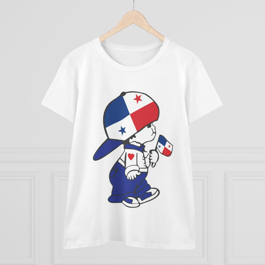 ALGODÓN DE MEDIO GROSOR Camiseta de Mujeres Panamá El Niño Canalero Original