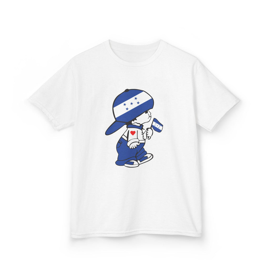 ALGODÓN GRUESO Camiseta de Niños Honduras El Niño Catracho Original
