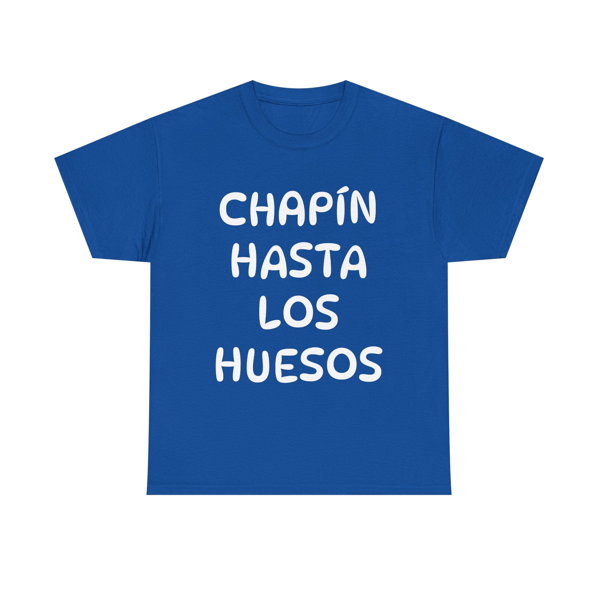 ALGODÓN GRUESO Camiseta de Hombres Guatemala Chapín Hasta Los Huesos