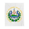 Colcha de terciopelo de algodón El Salvador Escudo Nacional de El Salvador