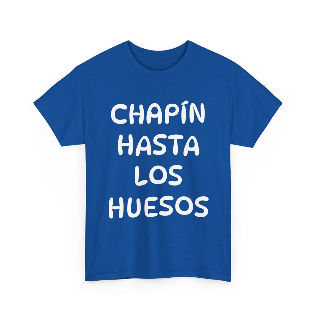 ALGODÓN GRUESO Camiseta de Hombres Guatemala Chapín Hasta Los Huesos
