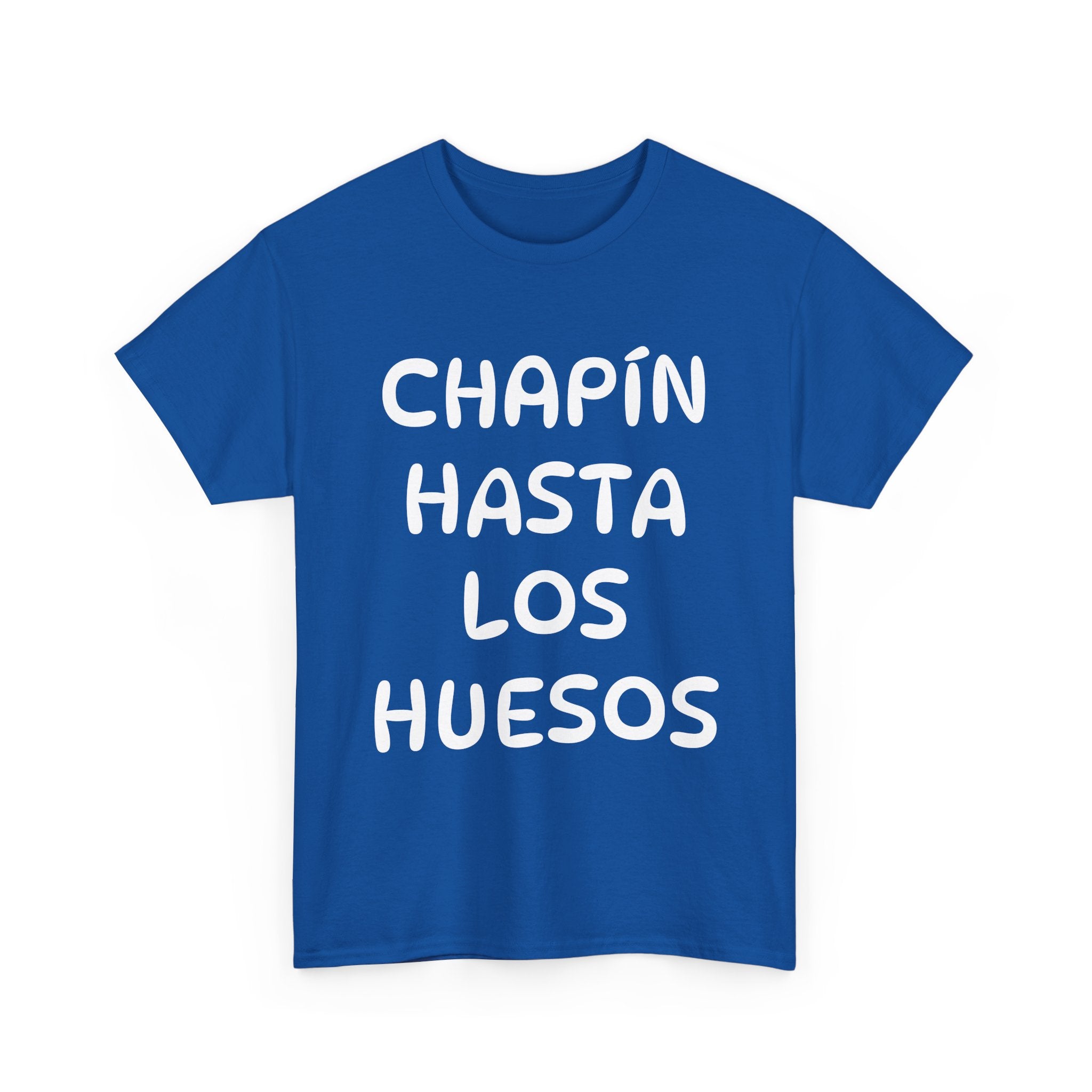 ALGODÓN GRUESO Camiseta de Hombres Guatemala Chapín Hasta Los Huesos