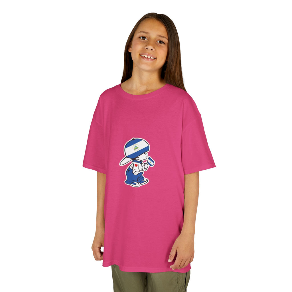 ALGODÓN GRUESO Camiseta de Niñas Nicaragua El Niño Nico Original