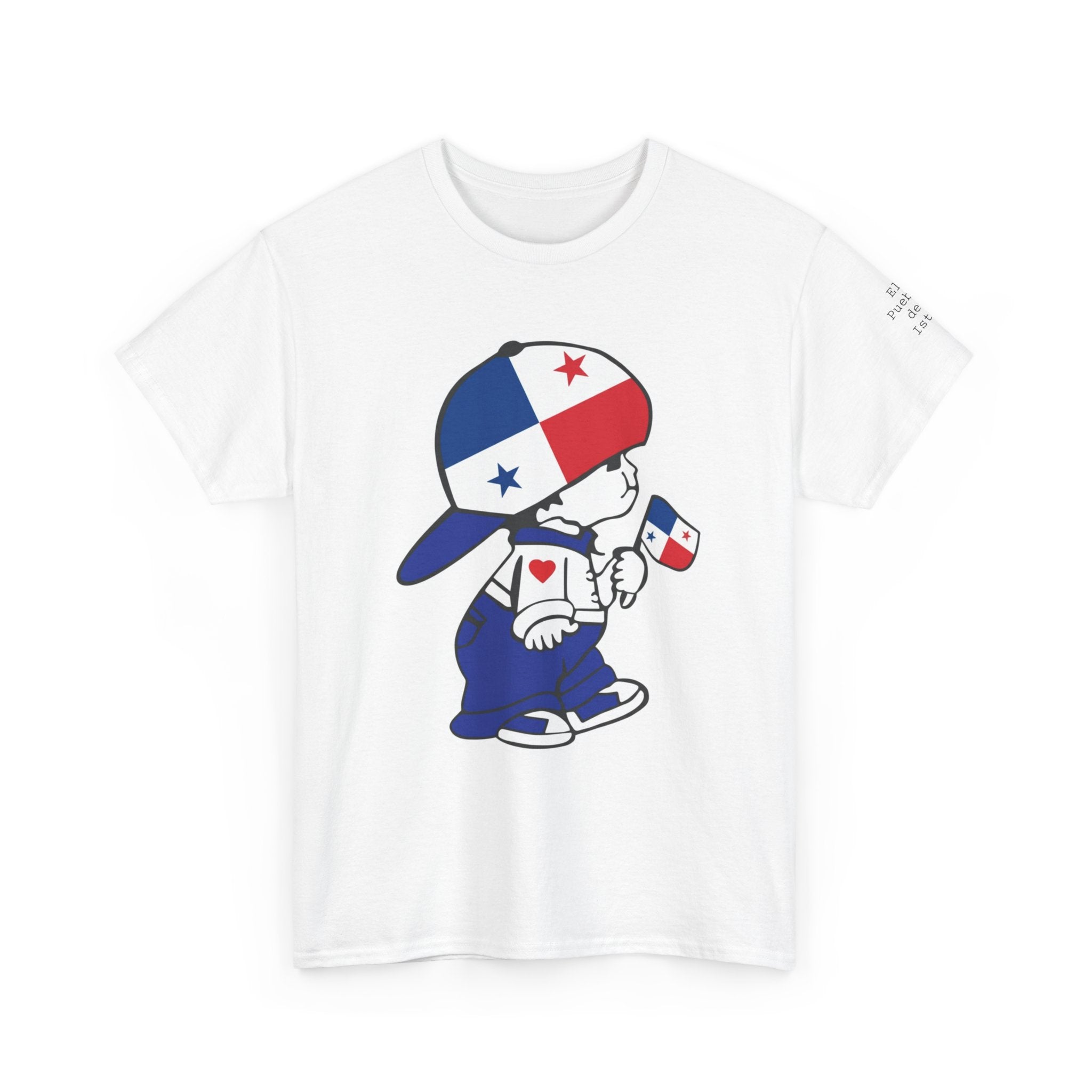 ALGODÓN GRUESO Camiseta de Hombres Panamá El Niño Canalero Original